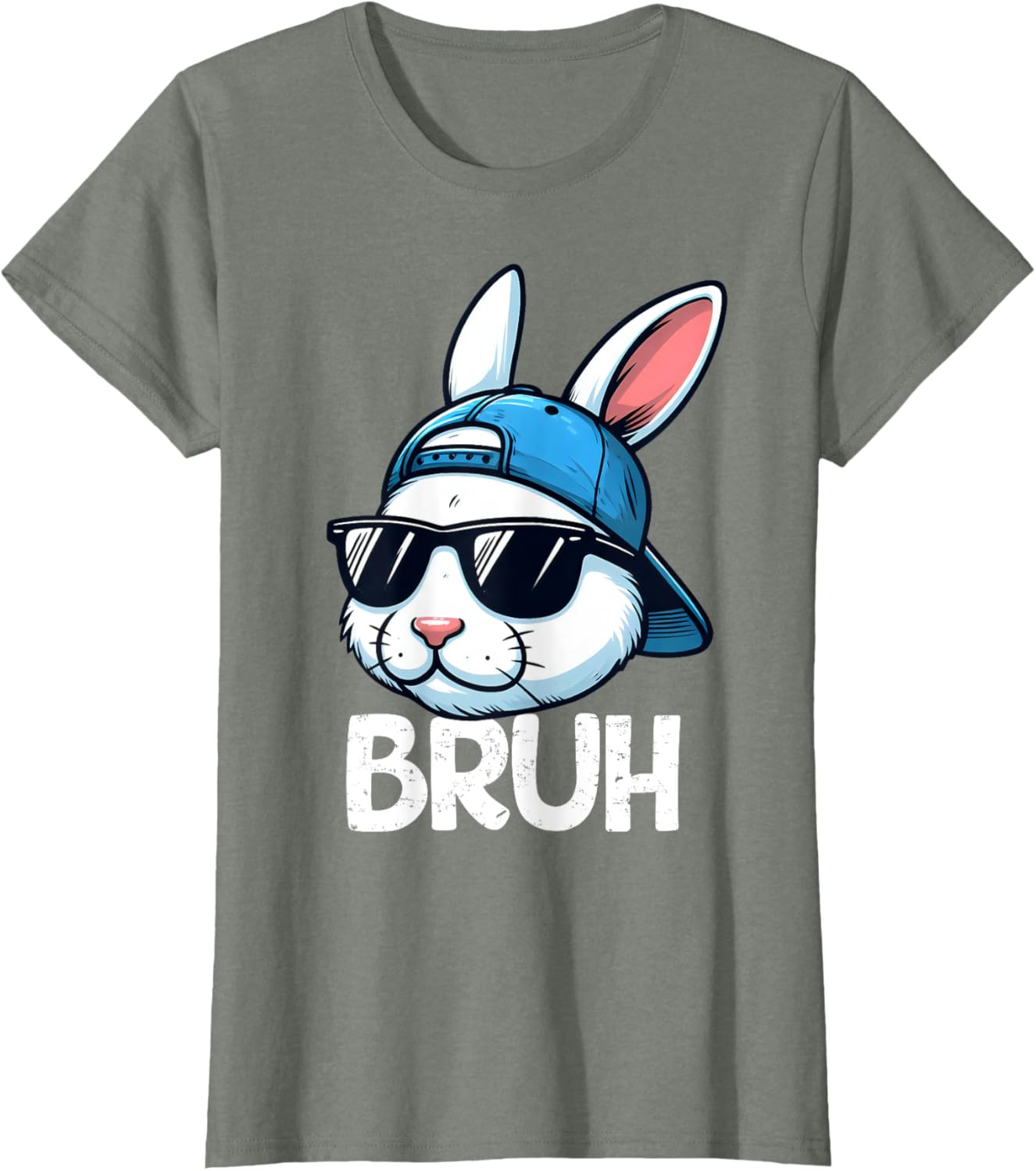 Bruh Easter Day Bunny Spring Easter Eggs Hunting Boys Kids T-Shirt