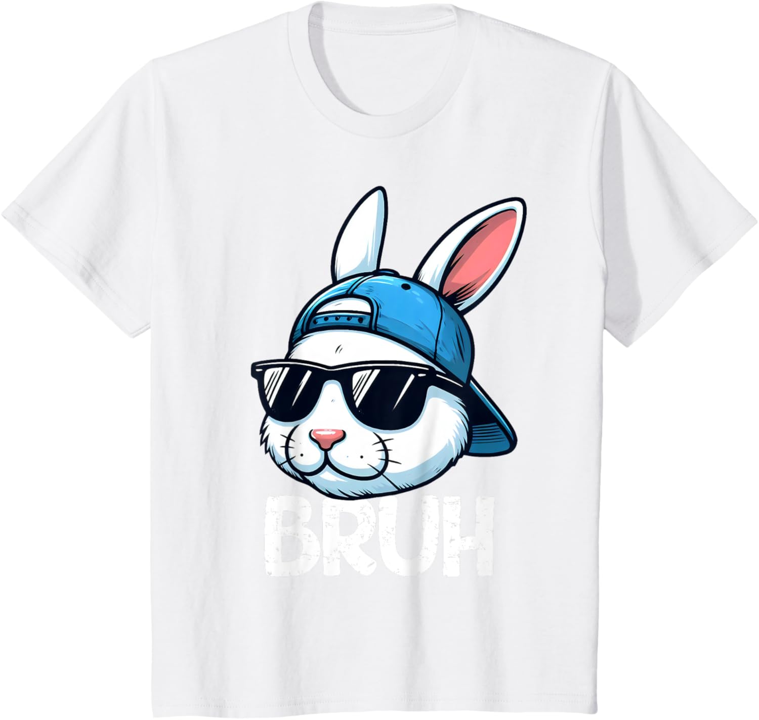 Bruh Easter Day Bunny Spring Easter Eggs Hunting Boys Kids T-Shirt