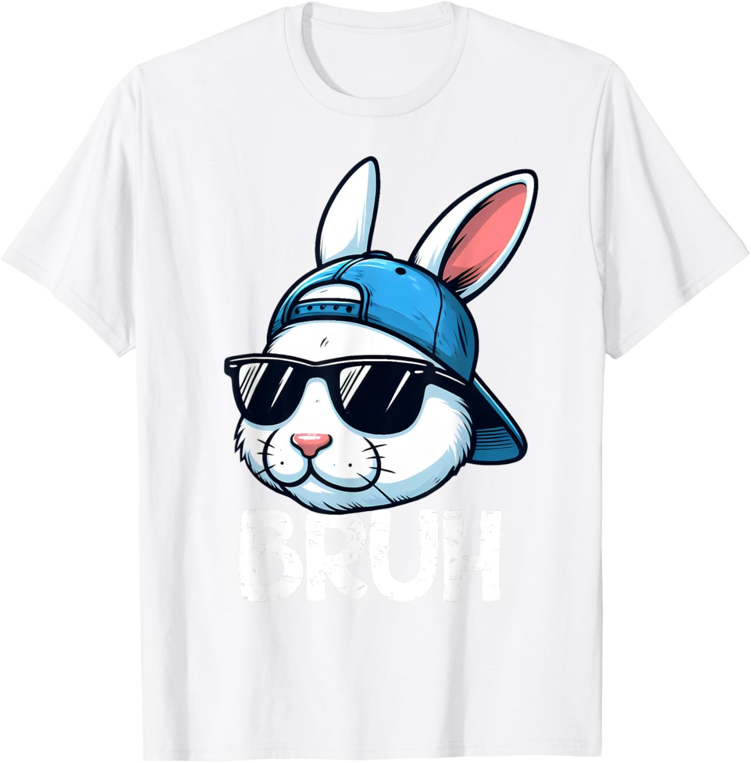 Bruh Easter Day Bunny Spring Easter Eggs Hunting Boys Kids T-Shirt