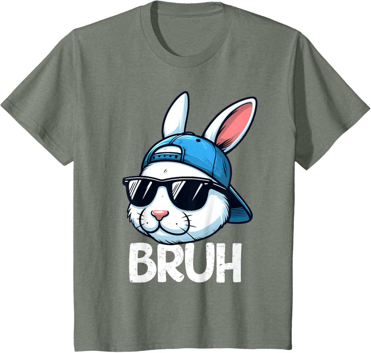 Bruh Easter Day Bunny Spring Easter Eggs Hunting Boys Kids T-Shirt