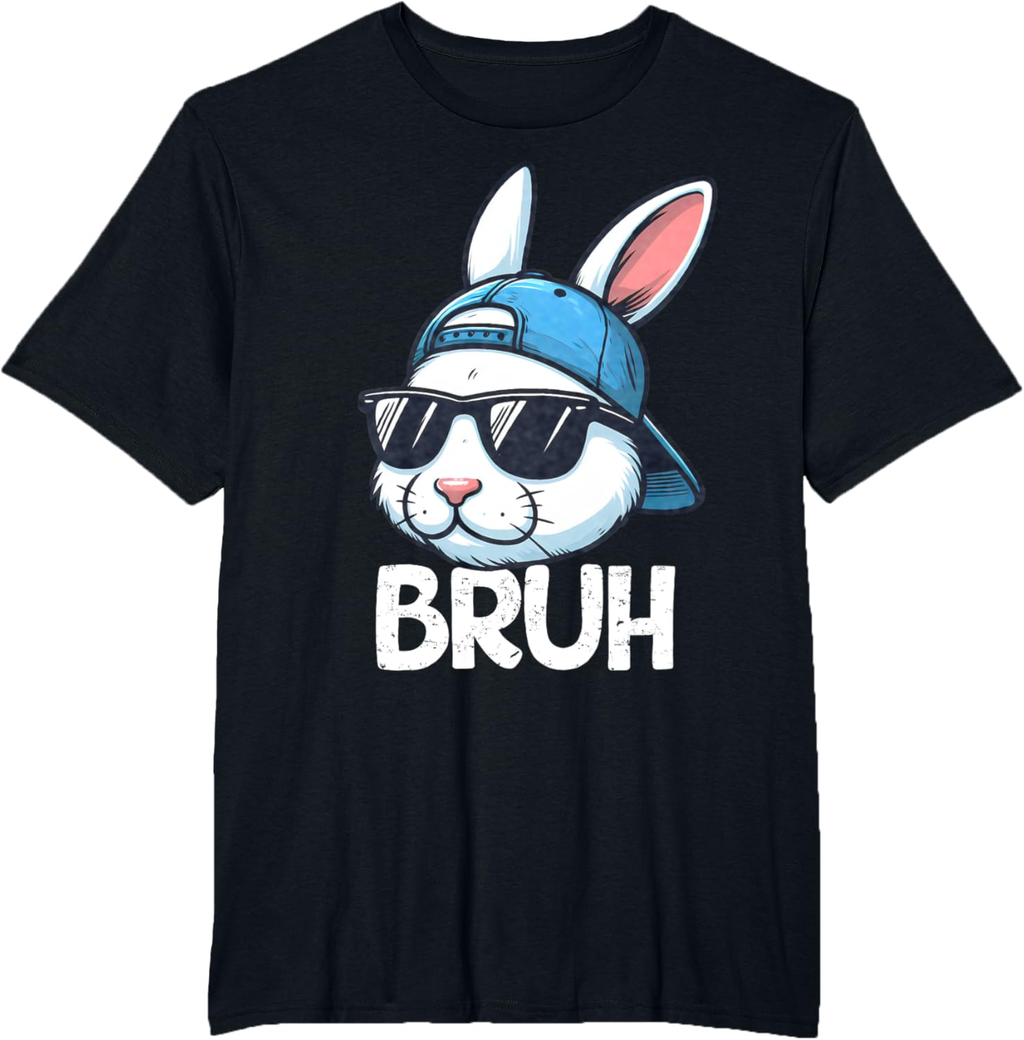 Bruh Easter Day Bunny Spring Easter Eggs Hunting Boys Kids T-Shirt