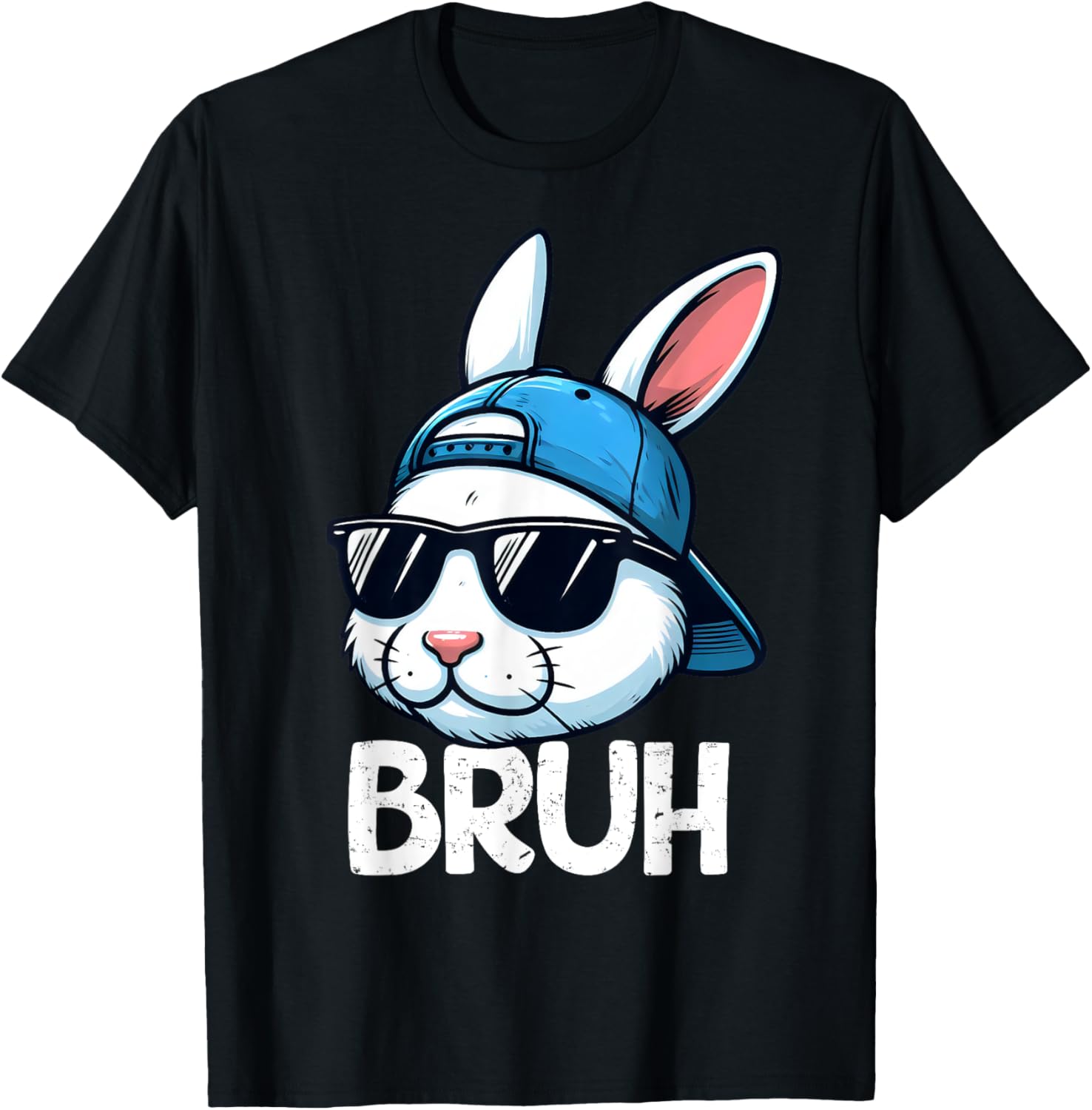 Bruh Easter Day Bunny Spring Easter Eggs Hunting Boys Kids T-Shirt