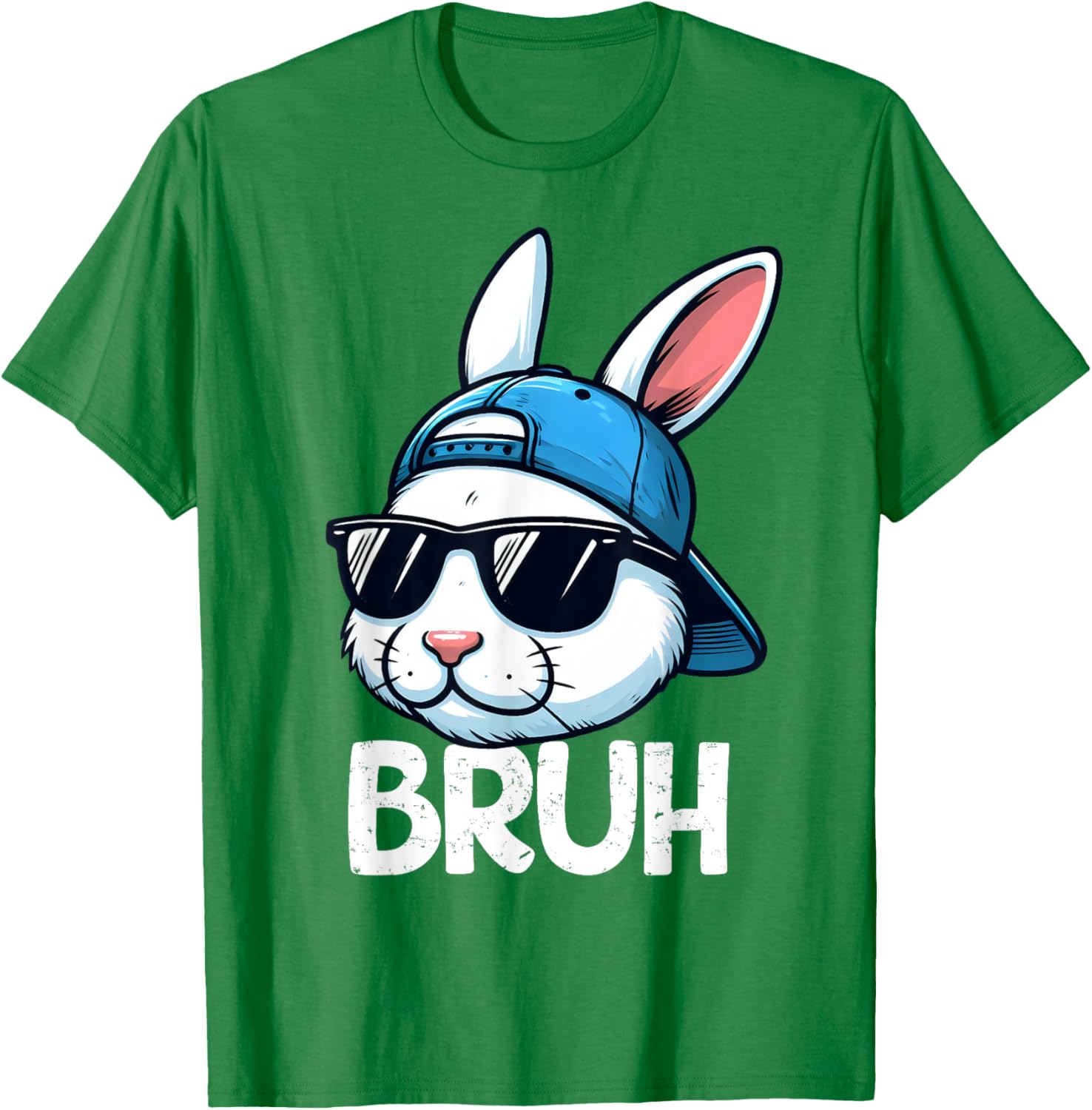 Bruh Easter Day Bunny Spring Easter Eggs Hunting Boys Kids T-Shirt