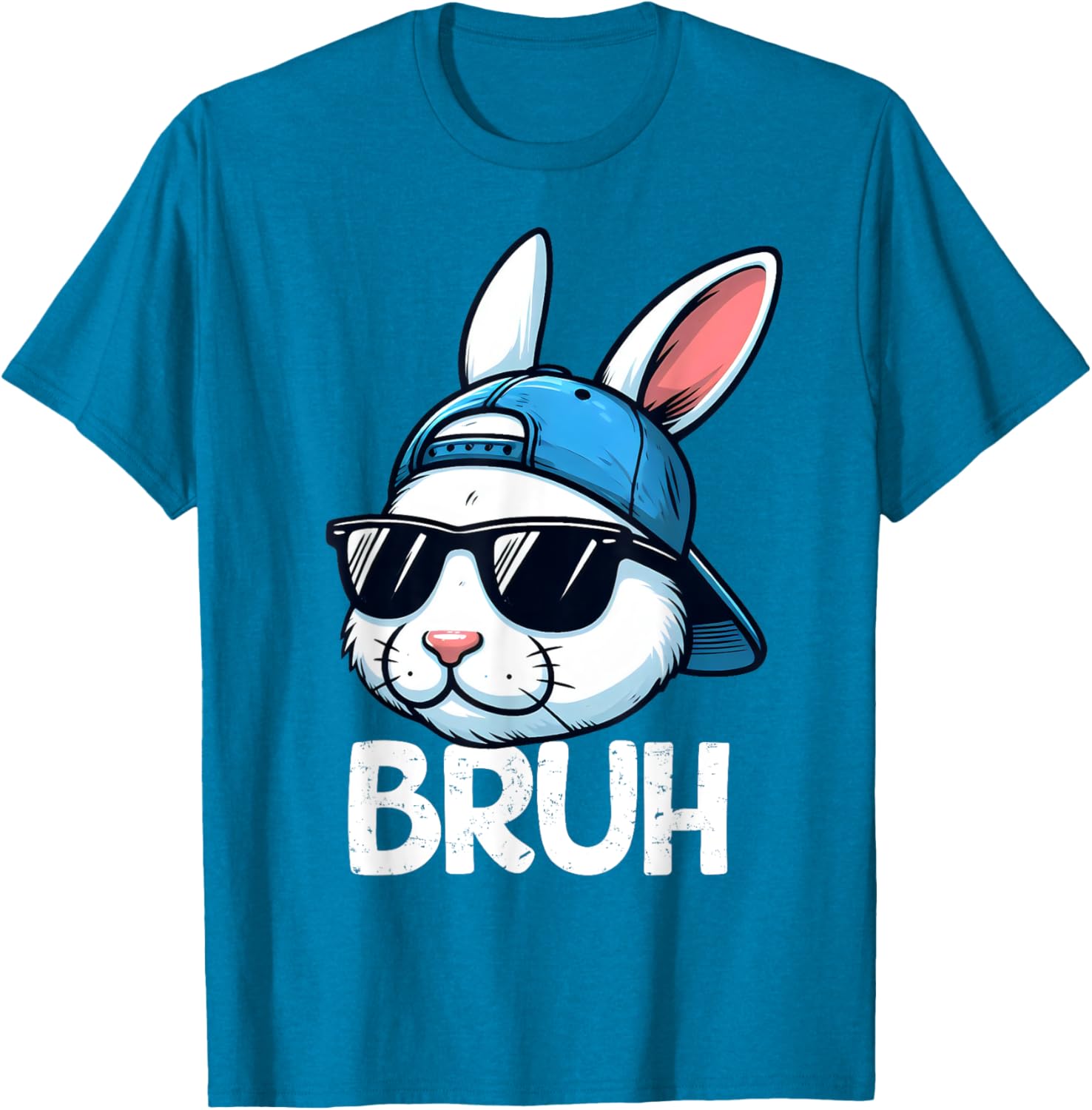 Bruh Easter Day Bunny Spring Easter Eggs Hunting Boys Kids T-Shirt