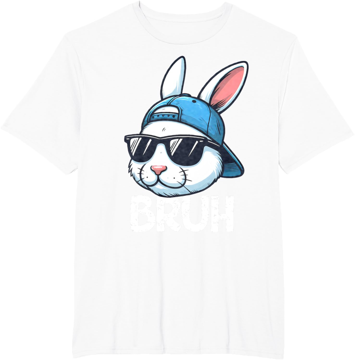 Bruh Easter Day Bunny Spring Easter Eggs Hunting Boys Kids T-Shirt