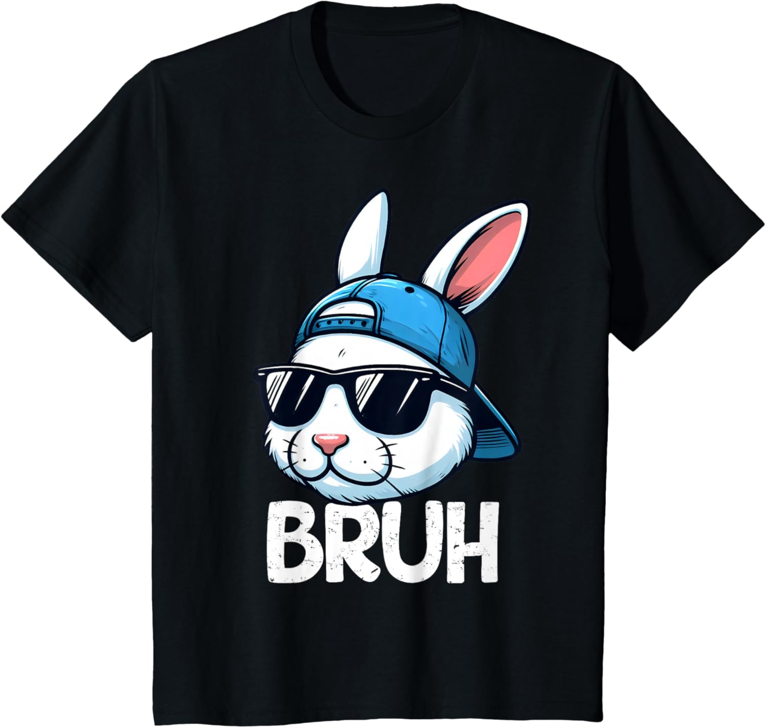 Bruh Easter Day Bunny Spring Easter Eggs Hunting Boys Kids T-Shirt