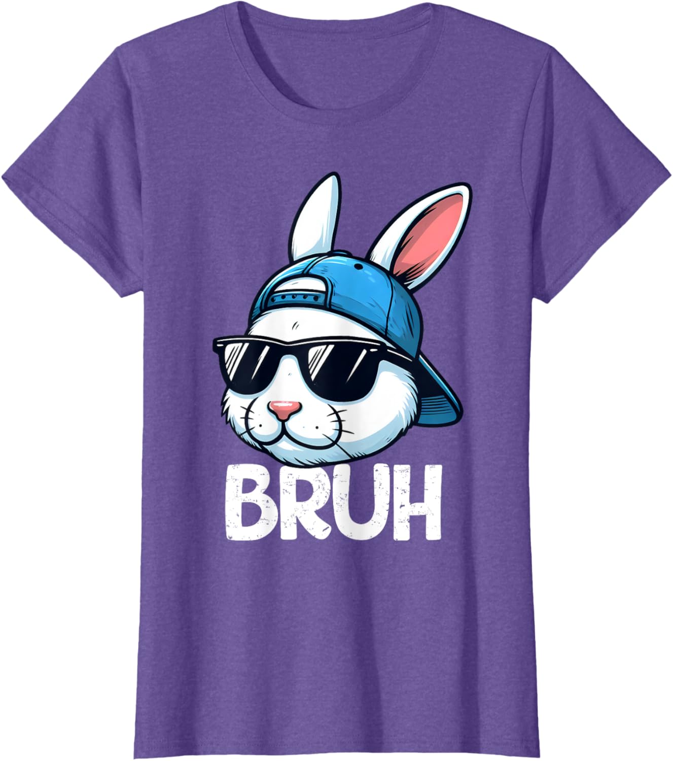 Bruh Easter Day Bunny Spring Easter Eggs Hunting Boys Kids T-Shirt