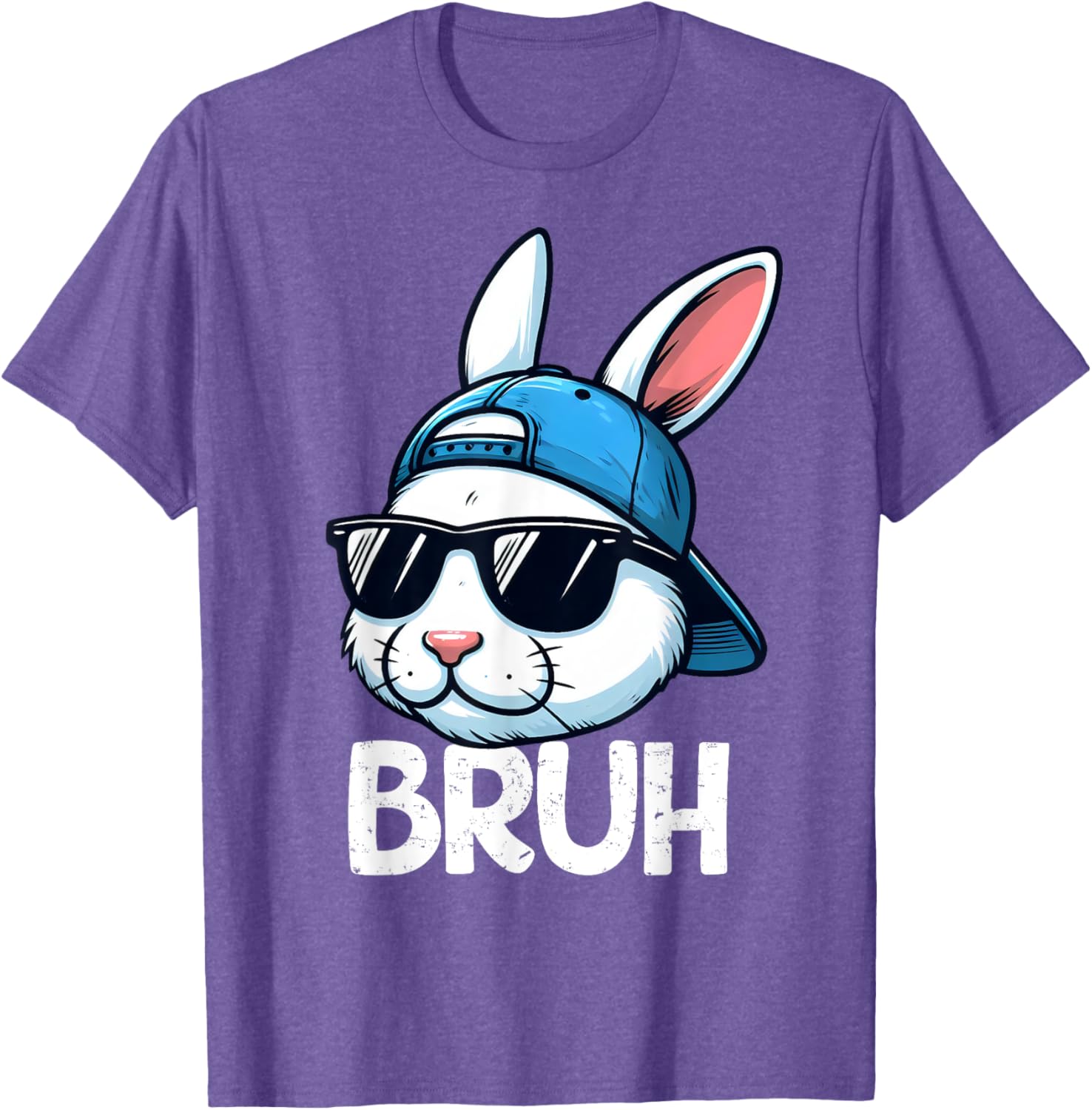 Bruh Easter Day Bunny Spring Easter Eggs Hunting Boys Kids T-Shirt