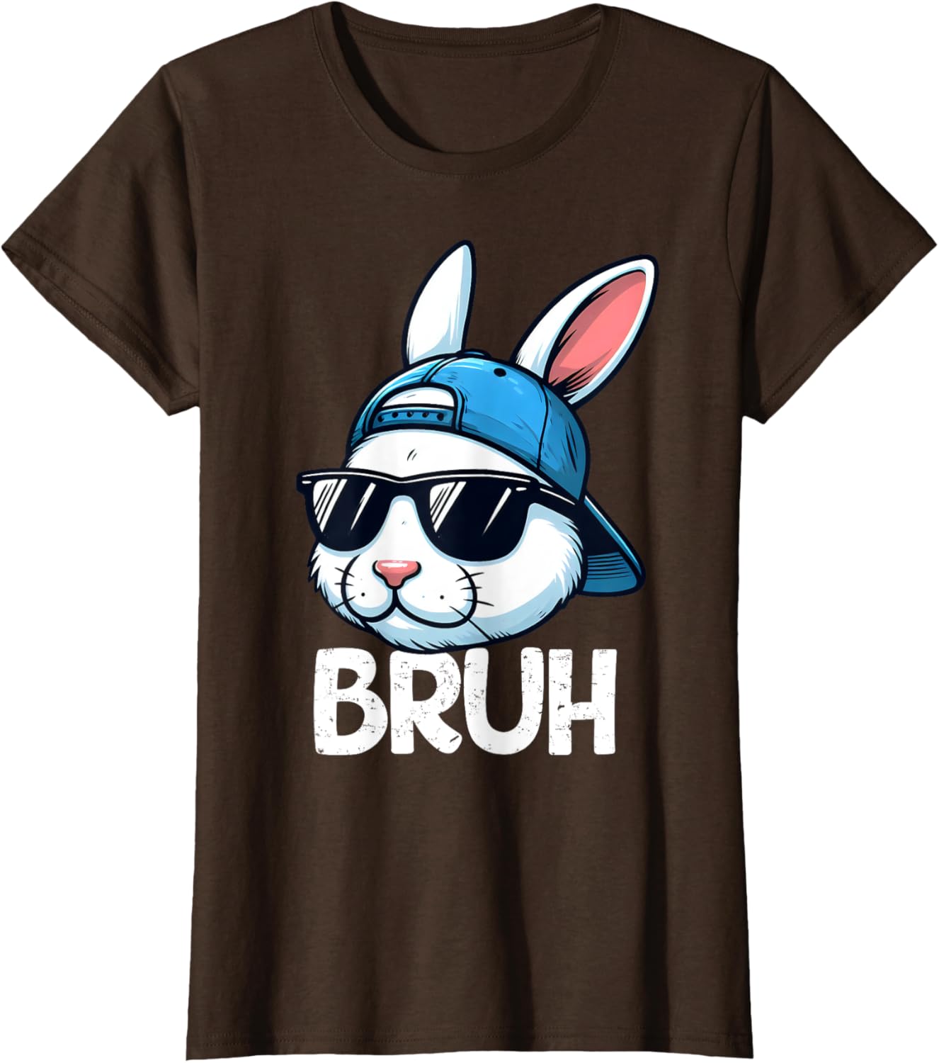 Bruh Easter Day Bunny Spring Easter Eggs Hunting Boys Kids T-Shirt