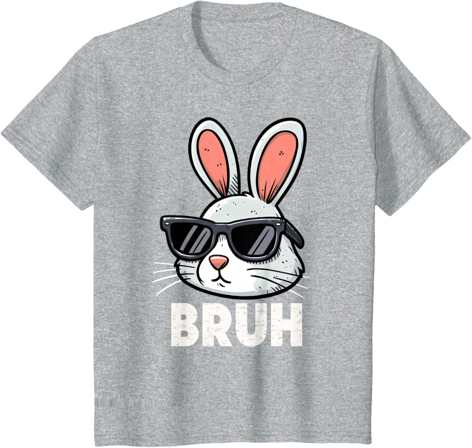 Bruh Easter Day Bunny Spring Easter Eggs Hunting Boys Kids T-Shirt