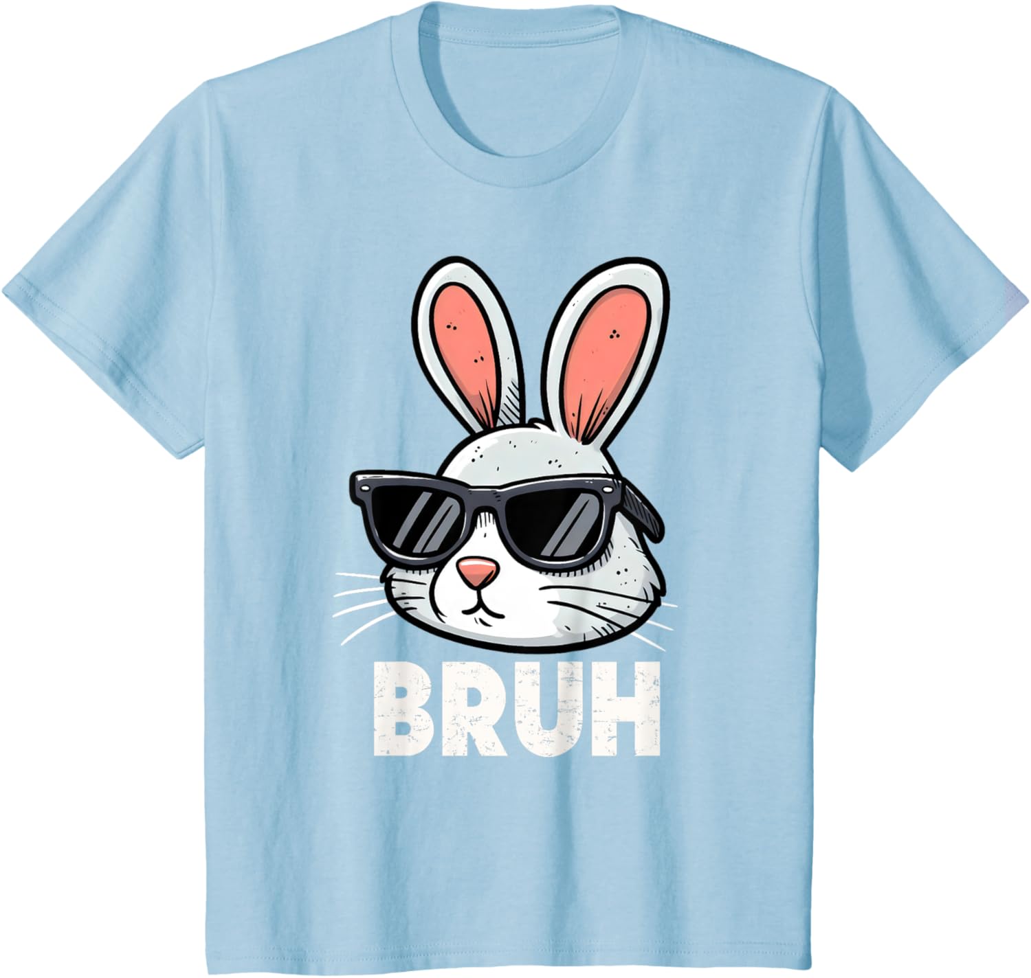 Bruh Easter Day Bunny Spring Easter Eggs Hunting Boys Kids T-Shirt