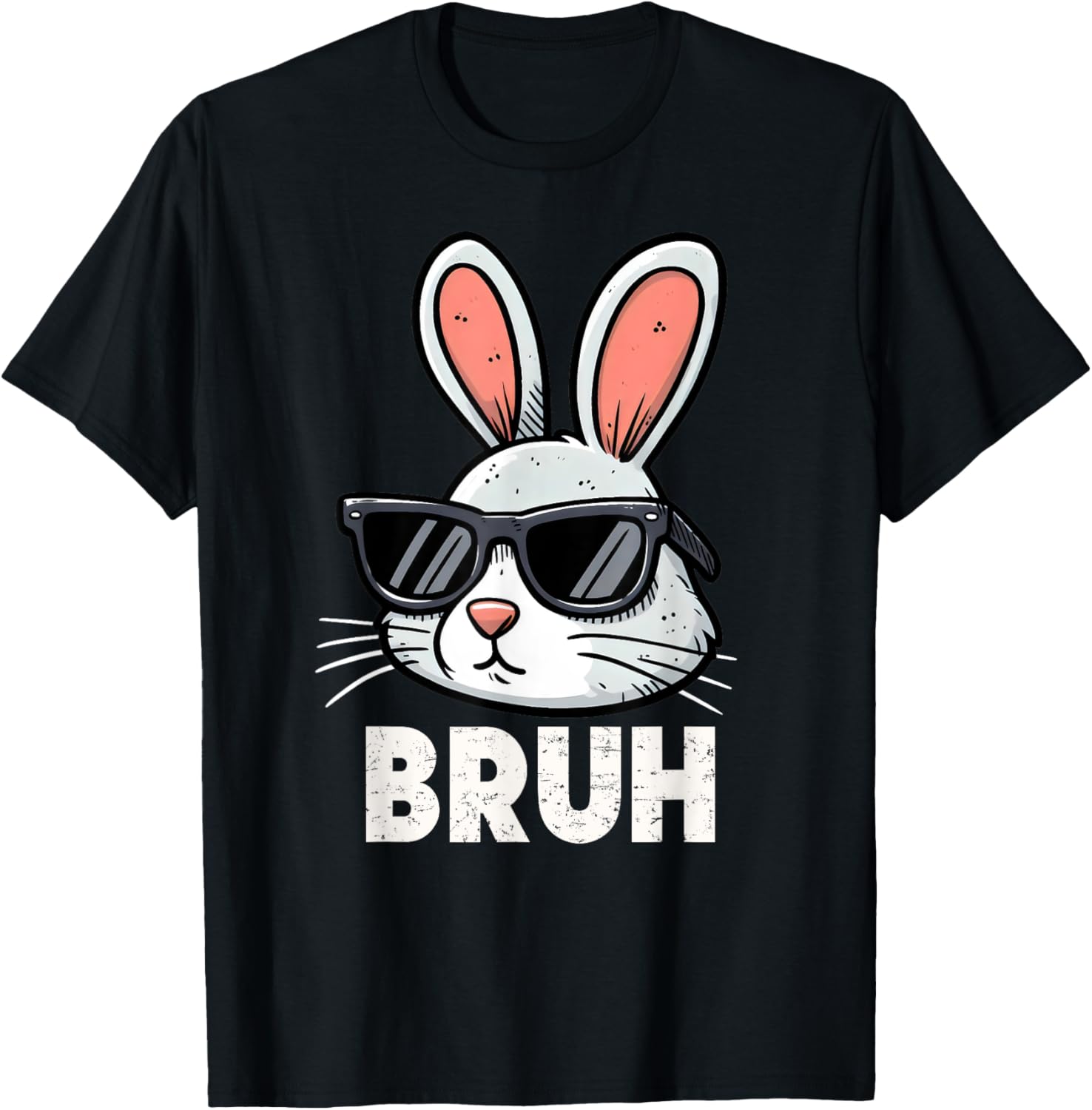 Bruh Easter Day Bunny Spring Easter Eggs Hunting Boys Kids T-Shirt