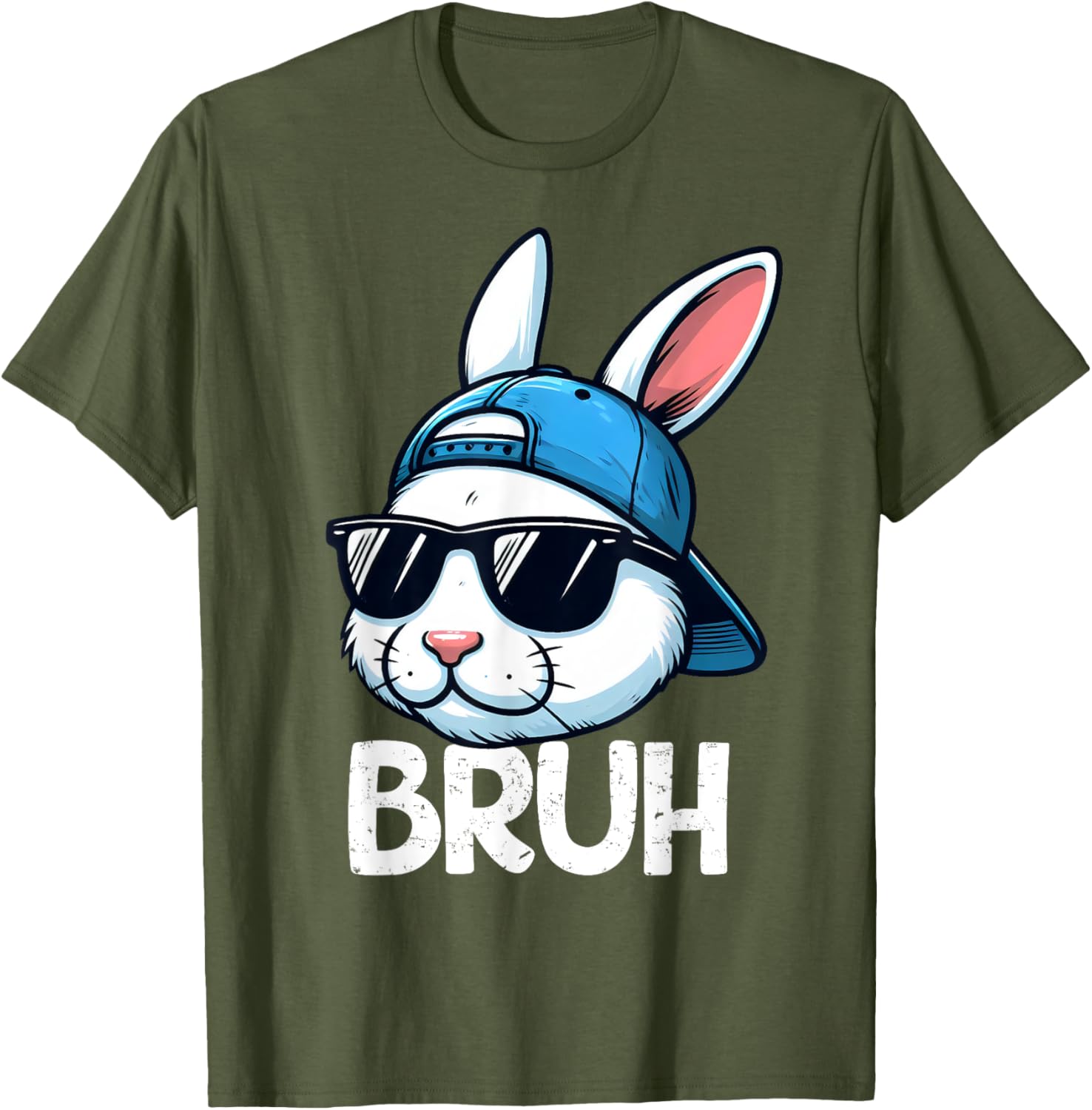 Bruh Easter Day Bunny Spring Easter Eggs Hunting Boys Kids T-Shirt