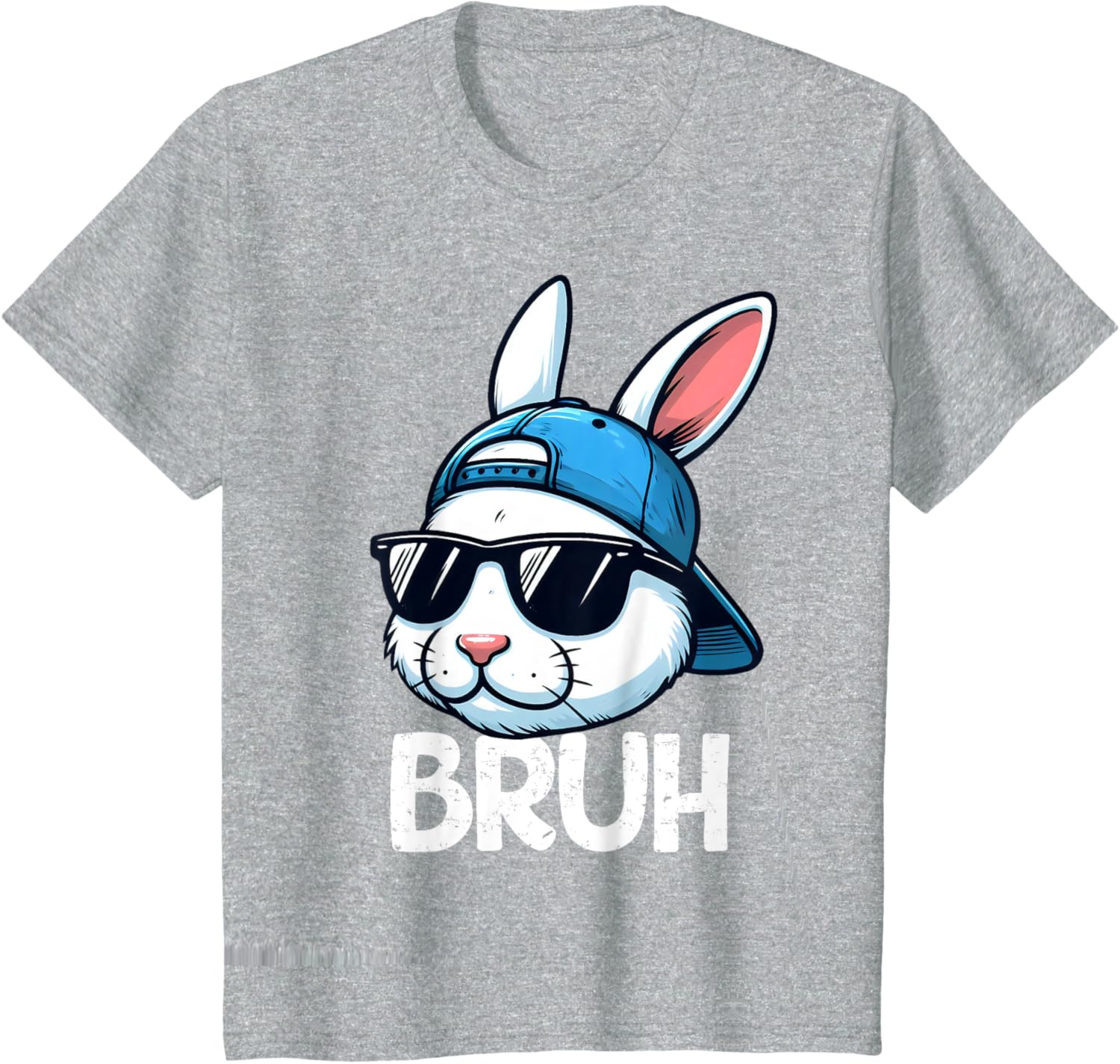 Bruh Easter Day Bunny Spring Easter Eggs Hunting Boys Kids T-Shirt