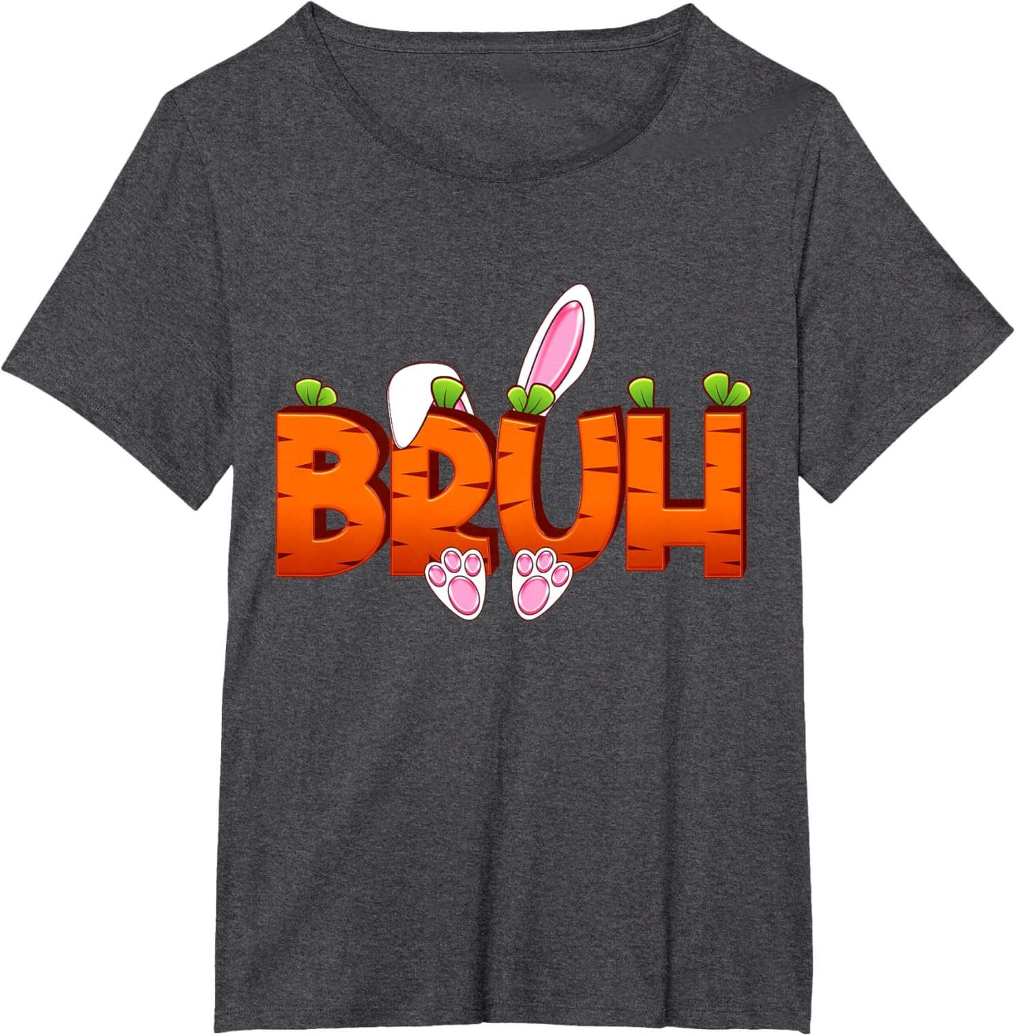 Bruh Easter Day Carrot Bunny Greeting Teens Boys Kids Men T-Shirt