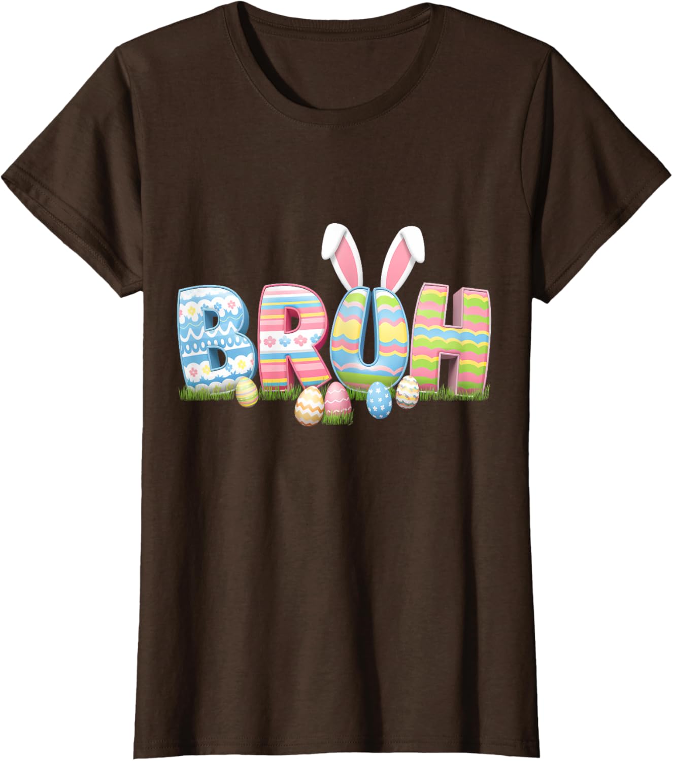 Bruh Easter Day Meme Funny Teen Boys Girl Egg Hunting Rabbit T-Shirt