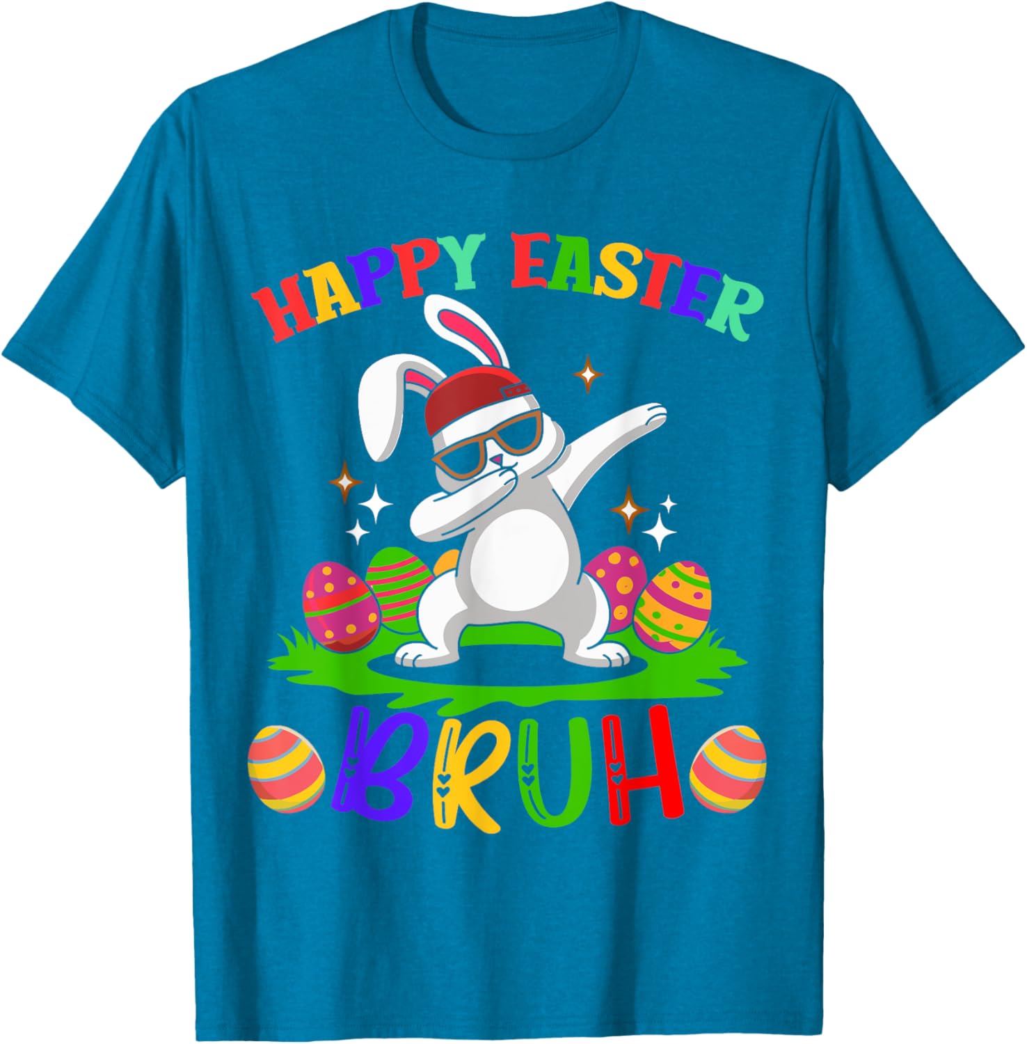 Bruh Easter Teens Boys Kids Happy Easter Bruh T-Shirt