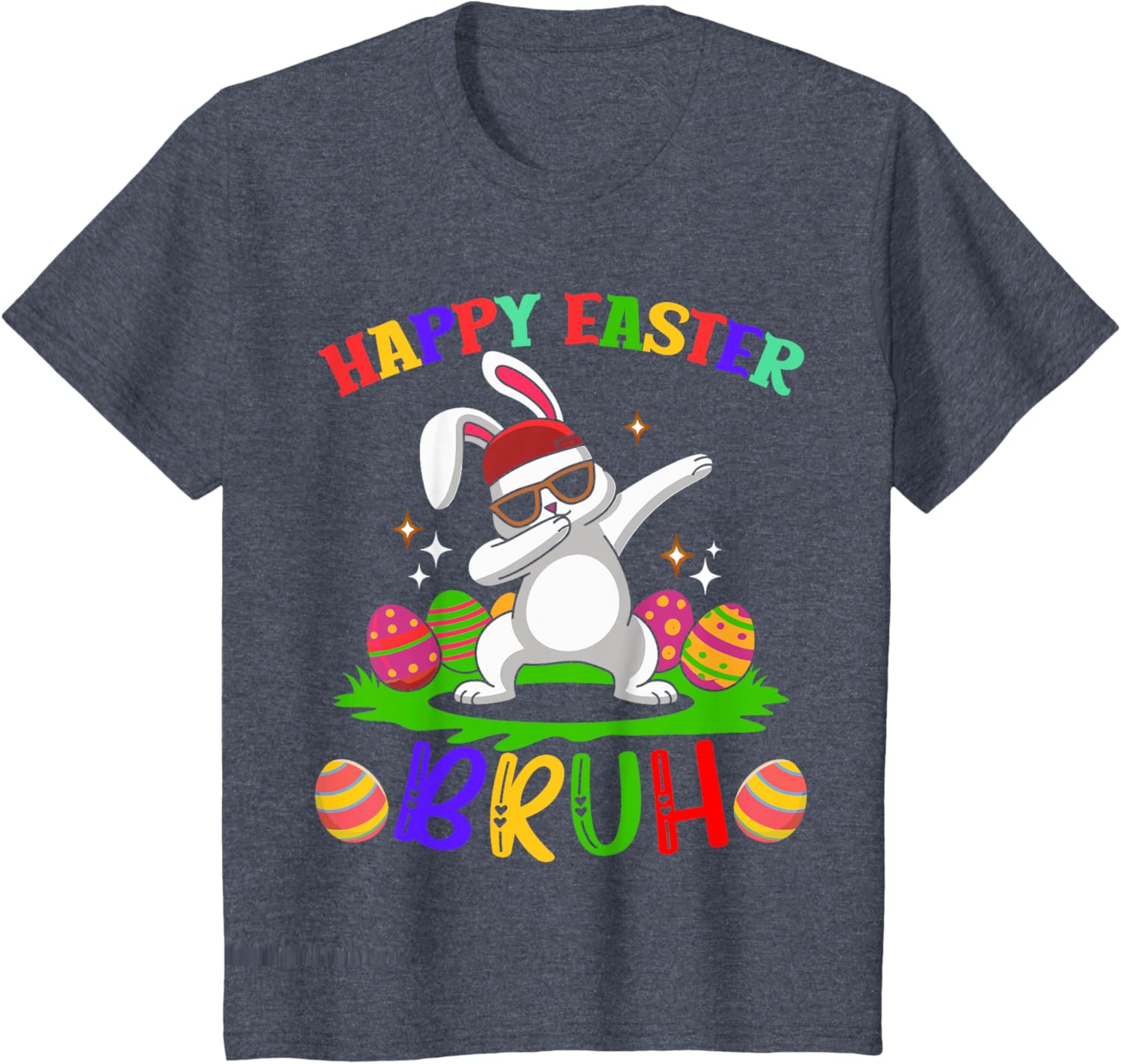 Bruh Easter Teens Boys Kids Happy Easter Bruh T-Shirt