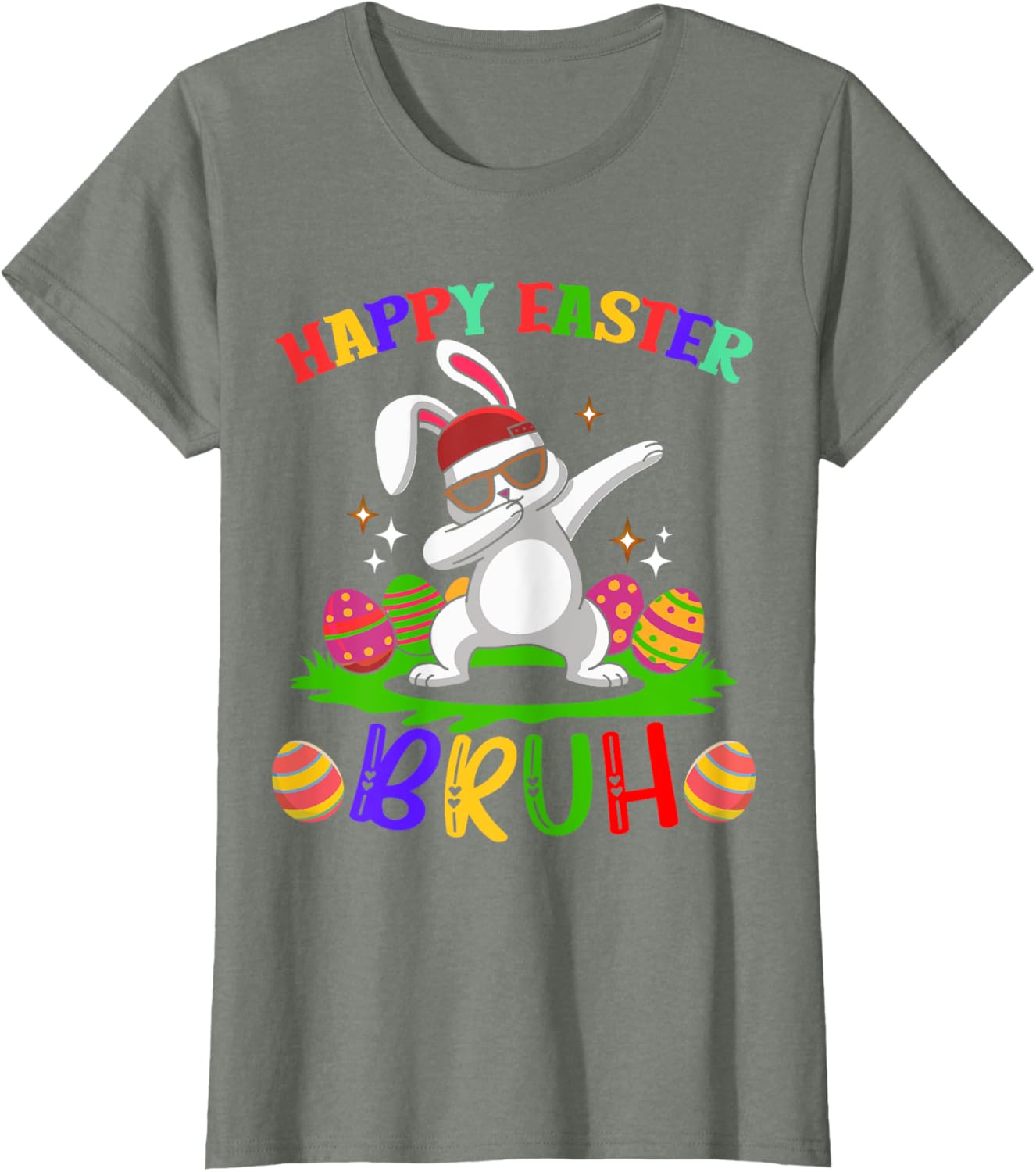 Bruh Easter Teens Boys Kids Happy Easter Bruh T-Shirt