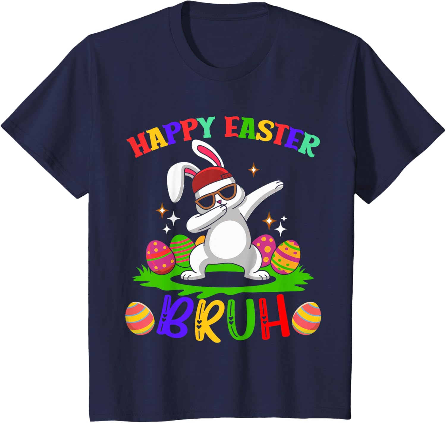 Bruh Easter Teens Boys Kids Happy Easter Bruh T-Shirt