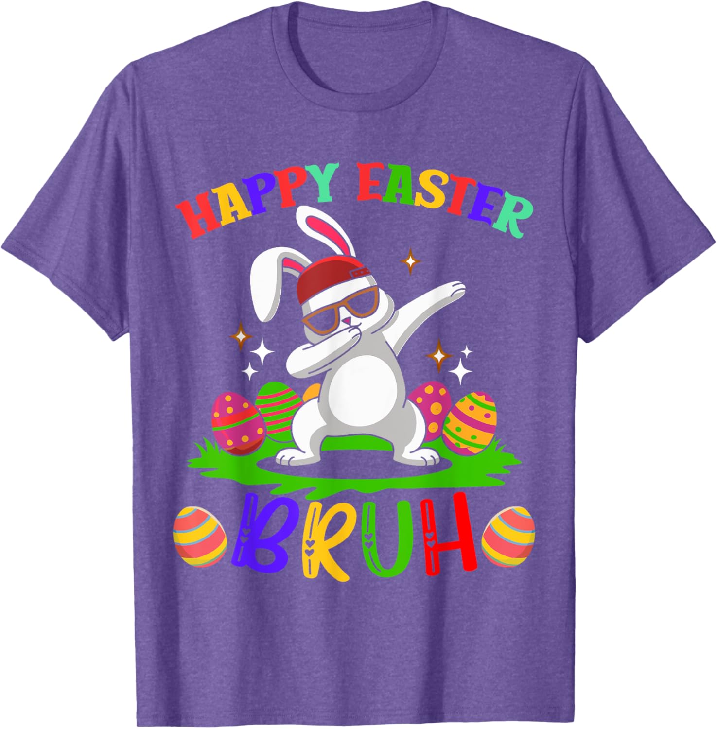 Bruh Easter Teens Boys Kids Happy Easter Bruh T-Shirt