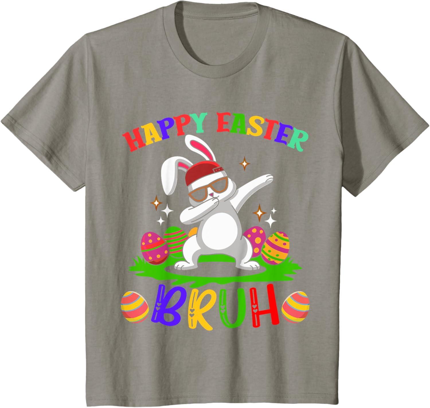 Bruh Easter Teens Boys Kids Happy Easter Bruh T-Shirt