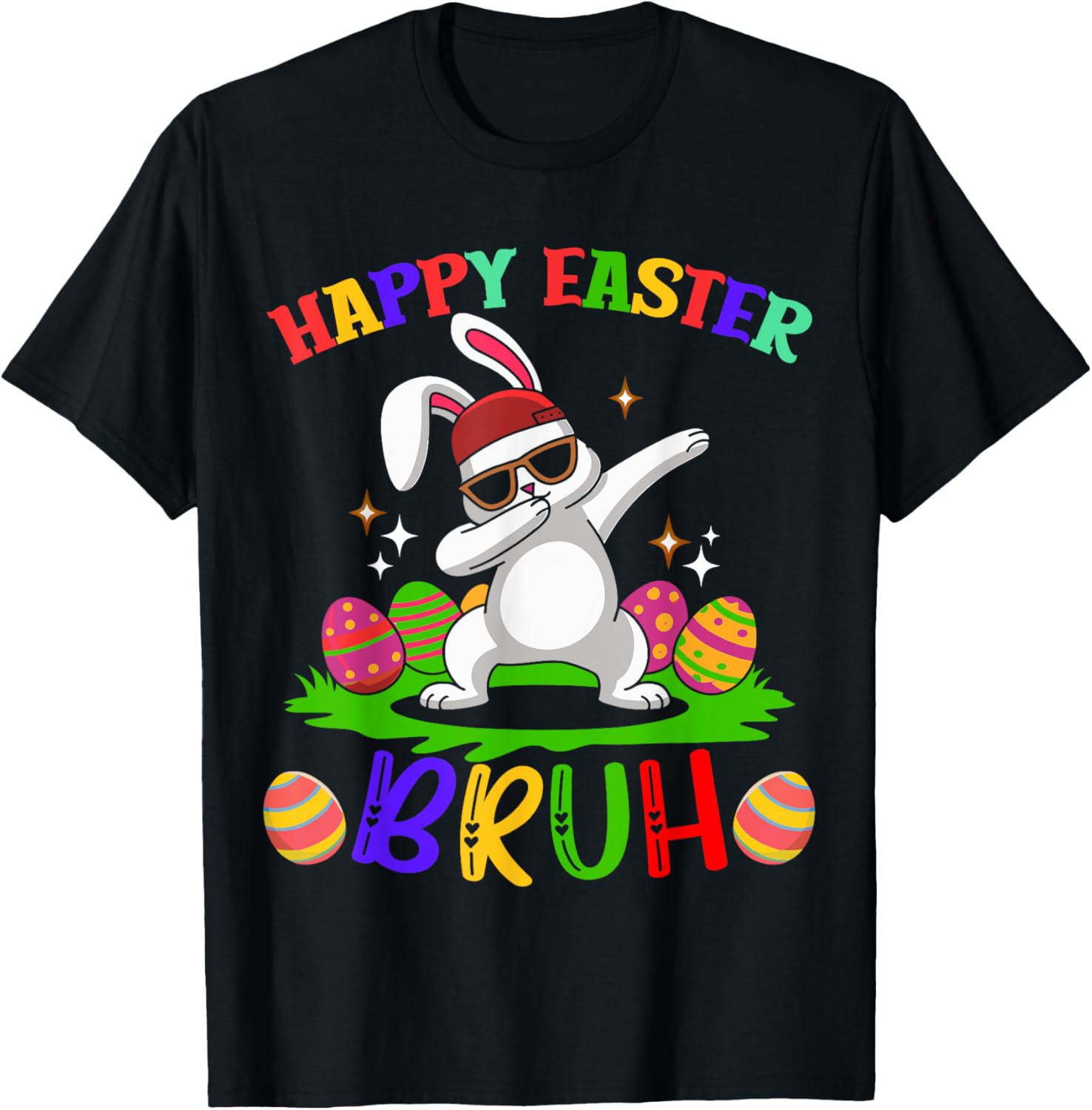 Bruh Easter Teens Boys Kids Happy Easter Bruh T-Shirt