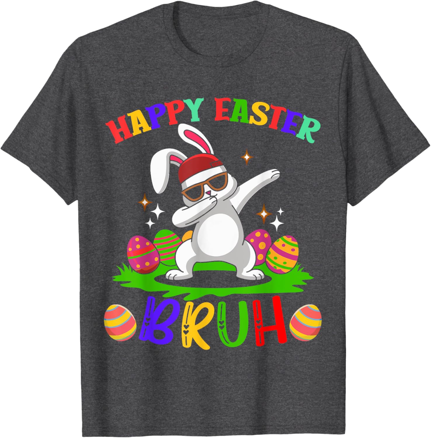 Bruh Easter Teens Boys Kids Happy Easter Bruh T-Shirt