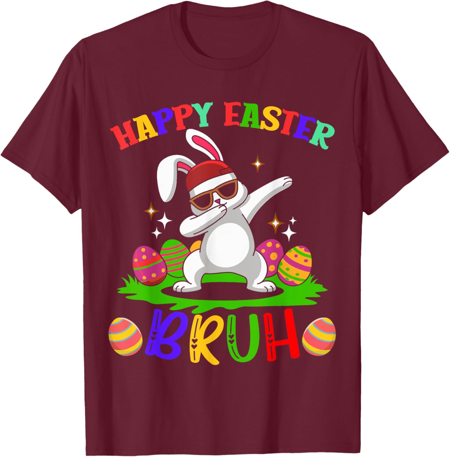 Bruh Easter Teens Boys Kids Happy Easter Bruh T-Shirt