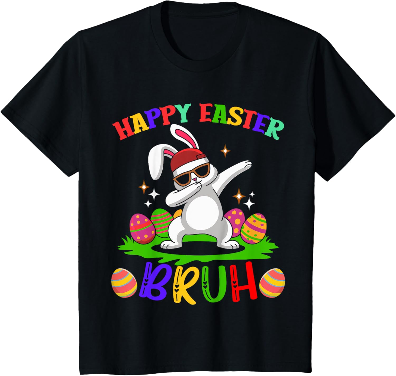 Bruh Easter Teens Boys Kids Happy Easter Bruh T-Shirt