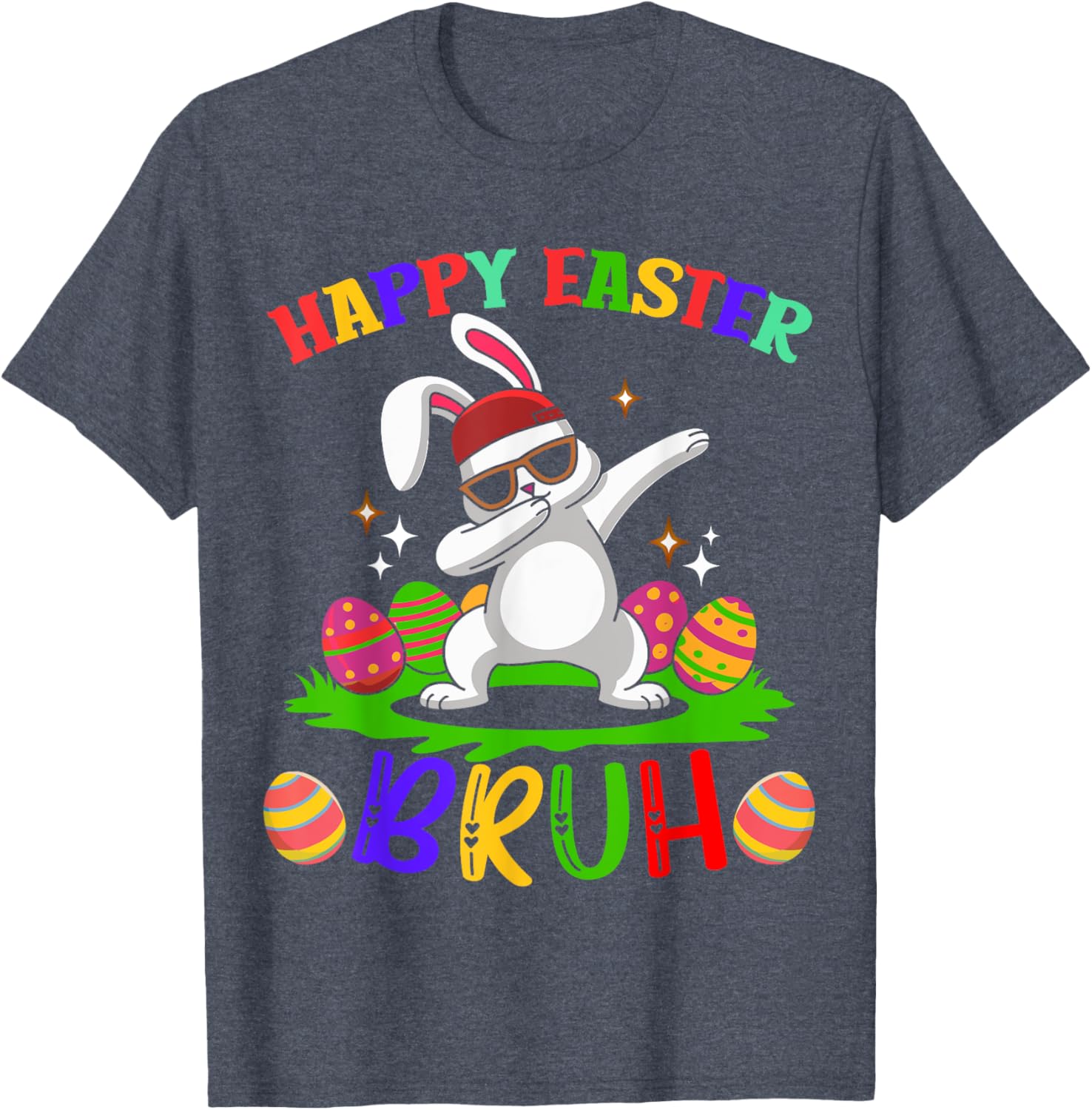 Bruh Easter Teens Boys Kids Happy Easter Bruh T-Shirt