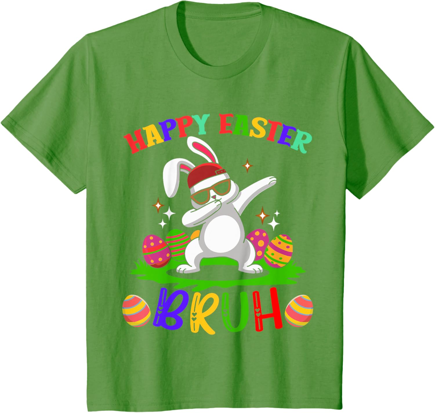 Bruh Easter Teens Boys Kids Happy Easter Bruh T-Shirt