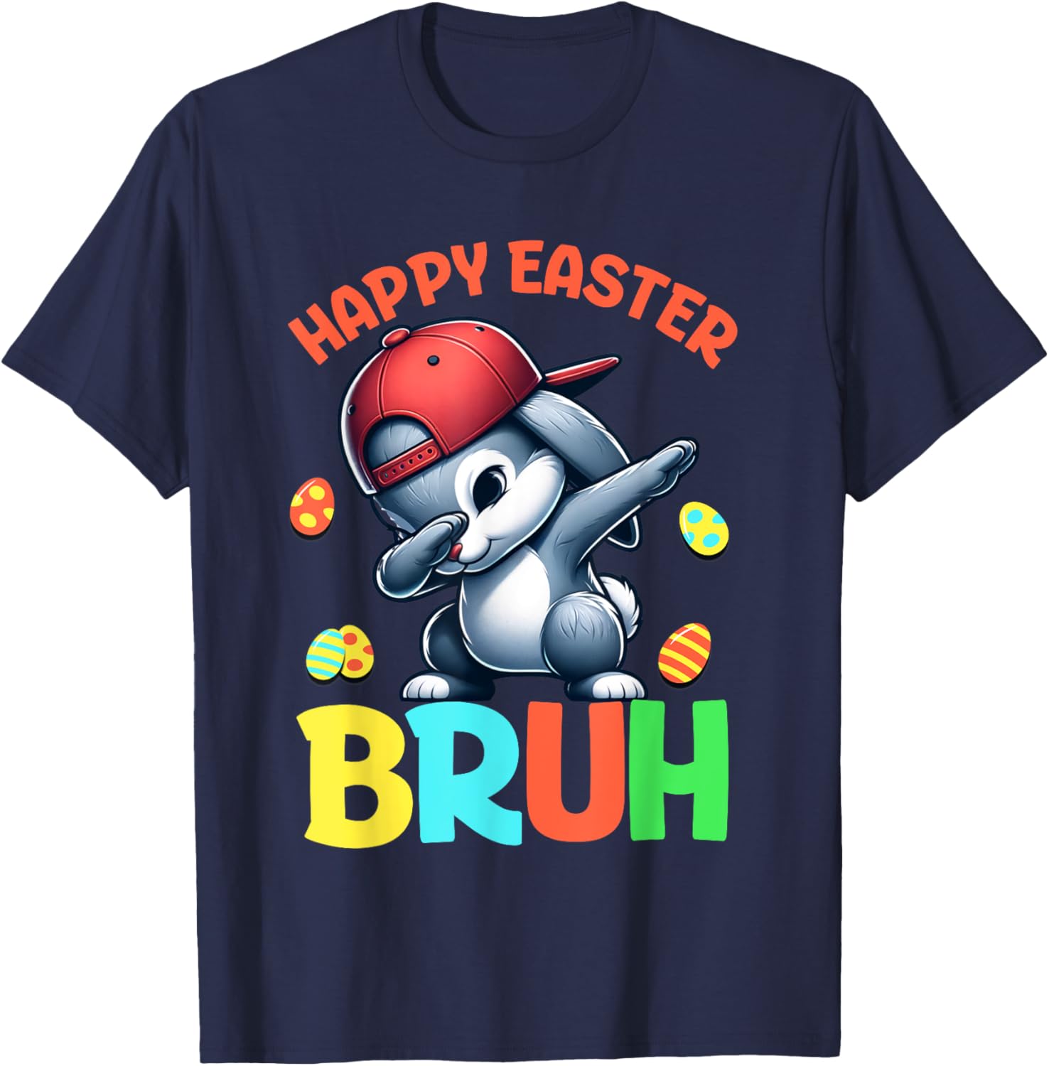 Bruh Easter Teens Boys Kids Happy Easter Bruh T-Shirt