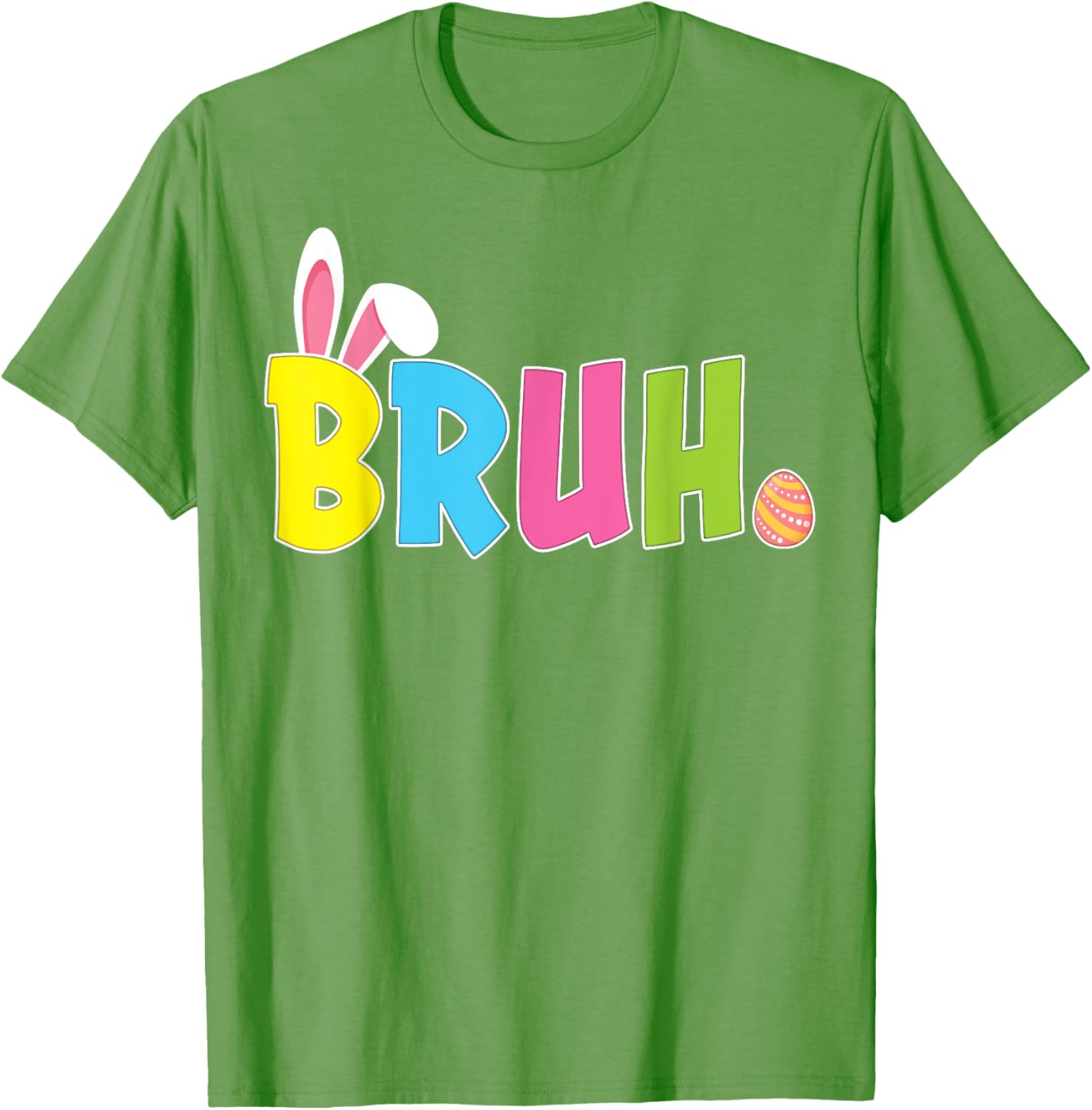 Bruh Funny Easter Day Bunny Teens Boys Girls T-Shirt