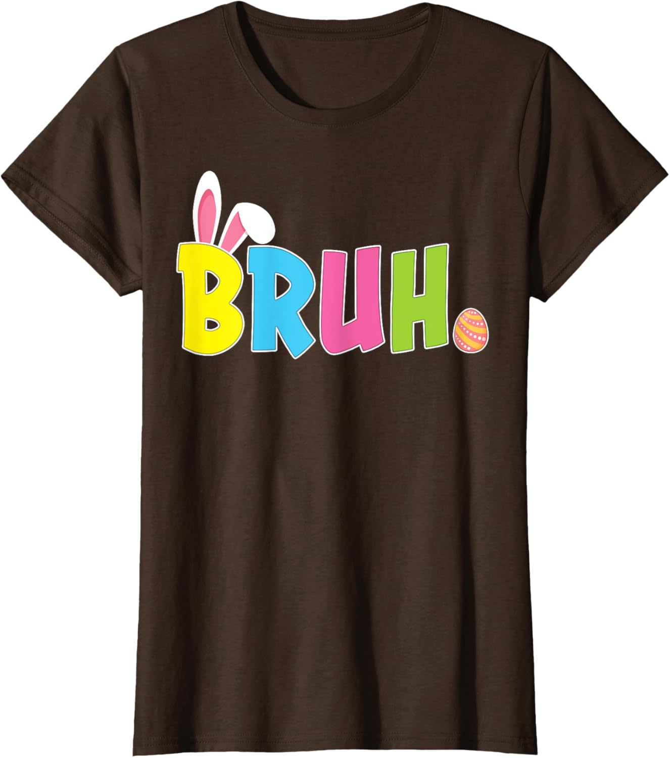 Bruh Funny Easter Day Bunny Teens Boys Girls T-Shirt