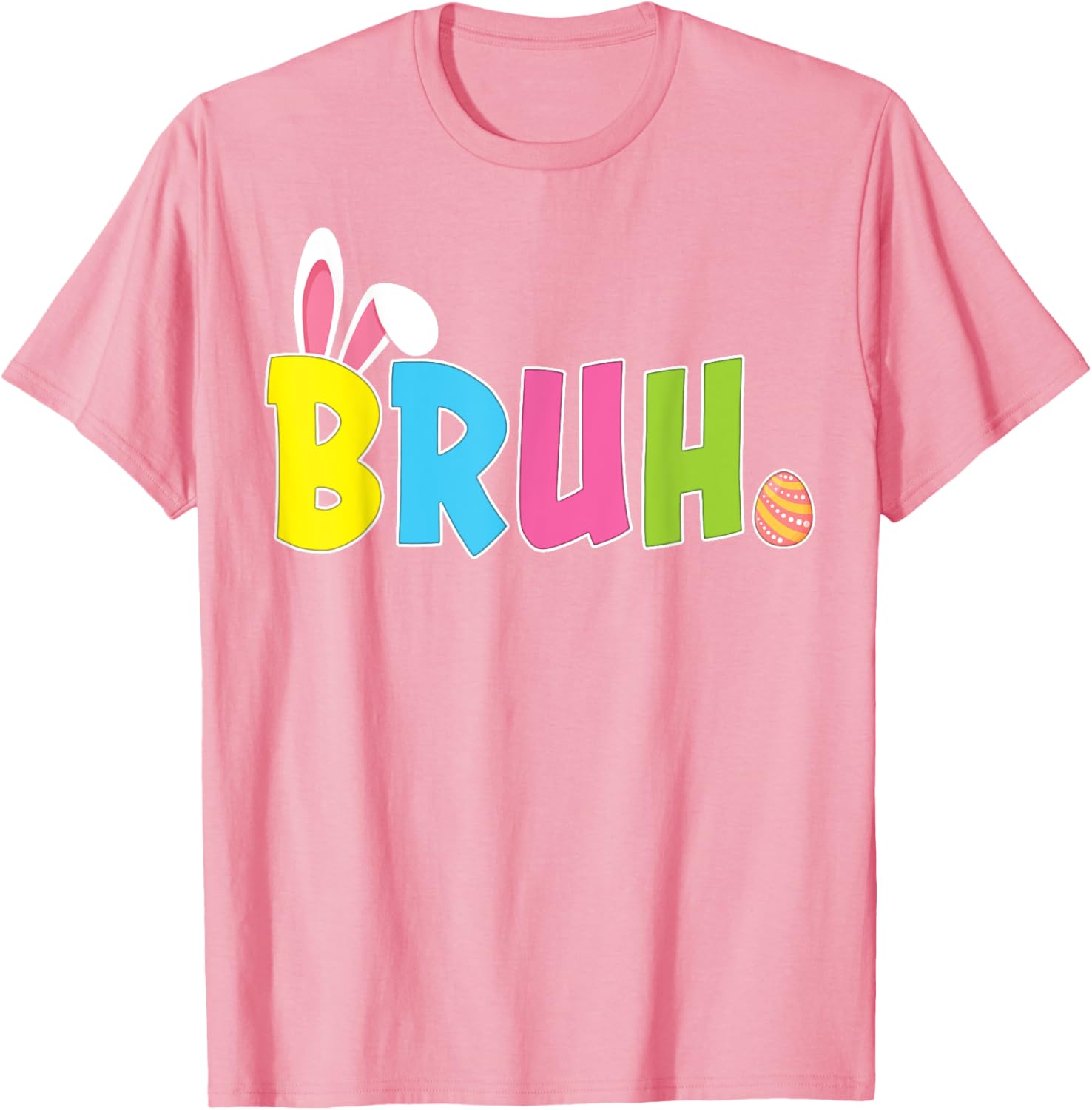 Bruh Funny Easter Day Bunny Teens Boys Girls T-Shirt