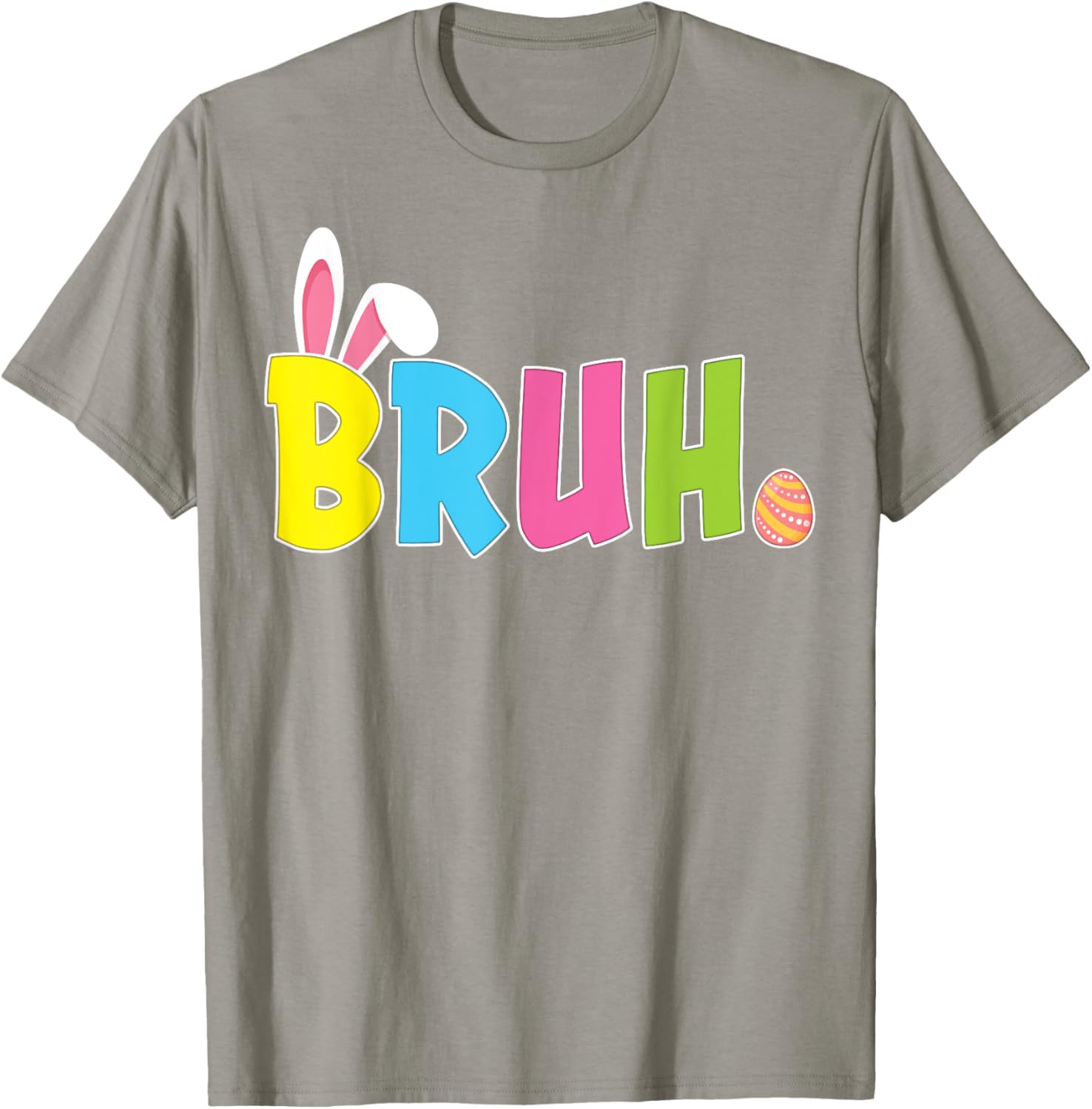 Bruh Funny Easter Day Bunny Teens Boys Girls T-Shirt