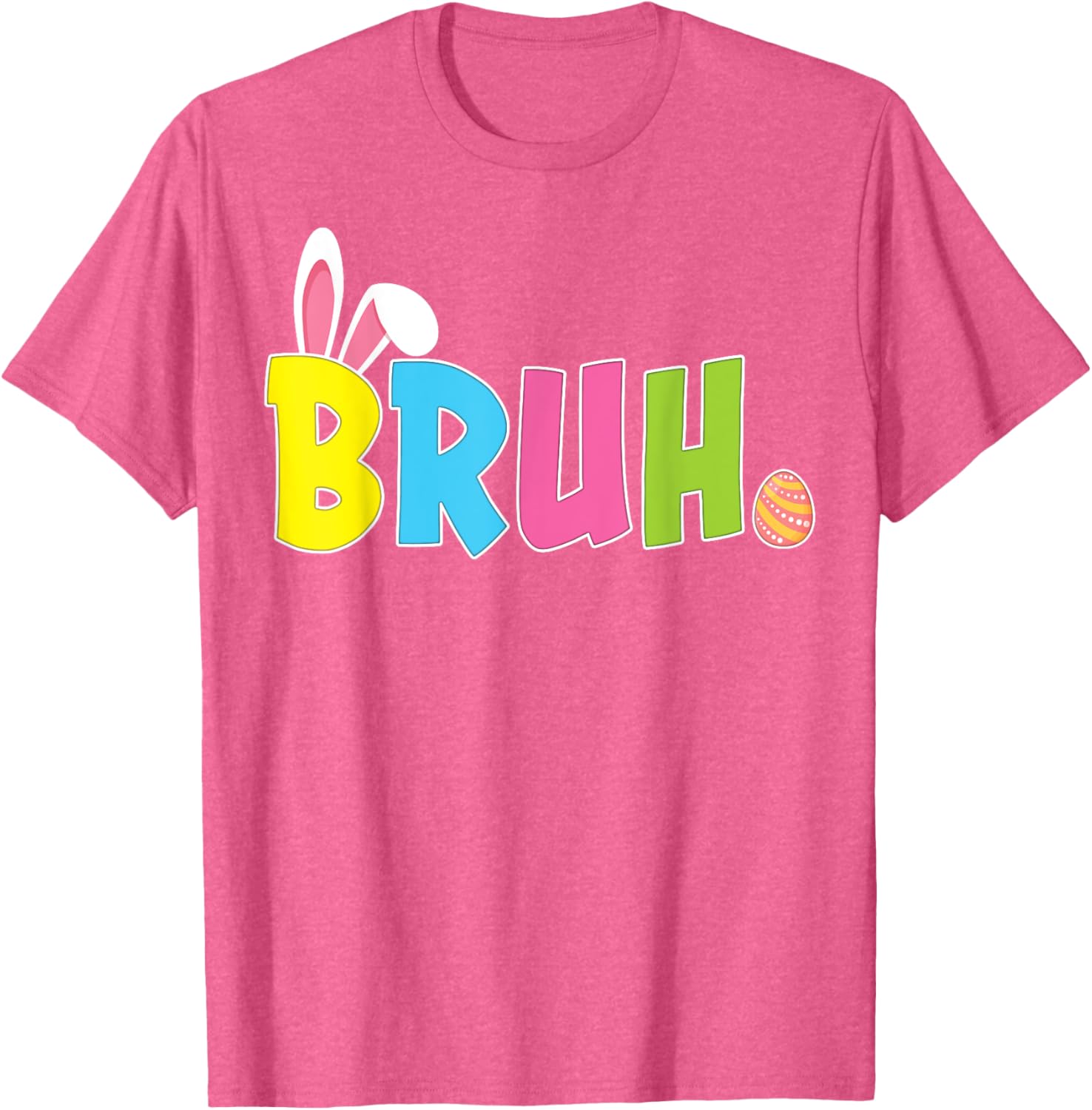 Bruh Funny Easter Day Bunny Teens Boys Girls T-Shirt