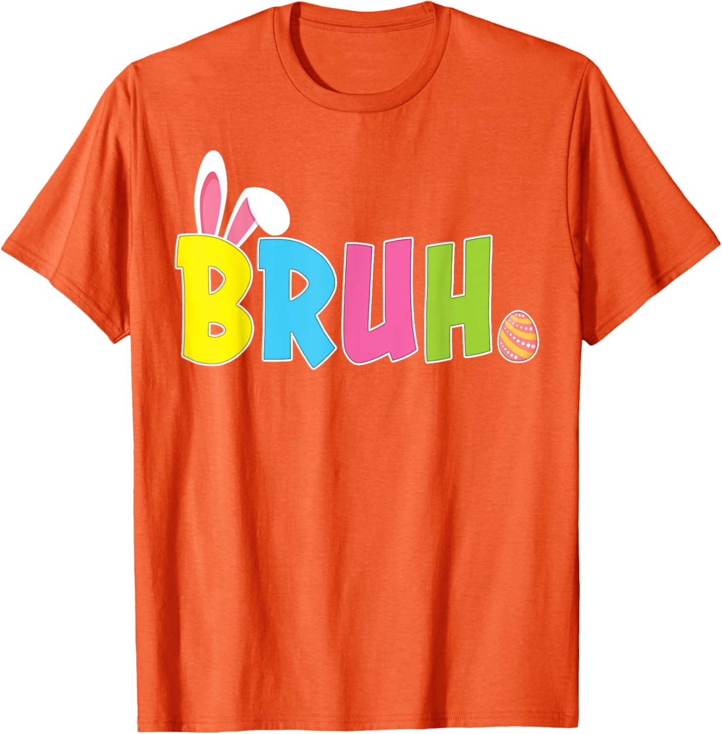 Bruh Funny Easter Day Bunny Teens Boys Girls T-Shirt