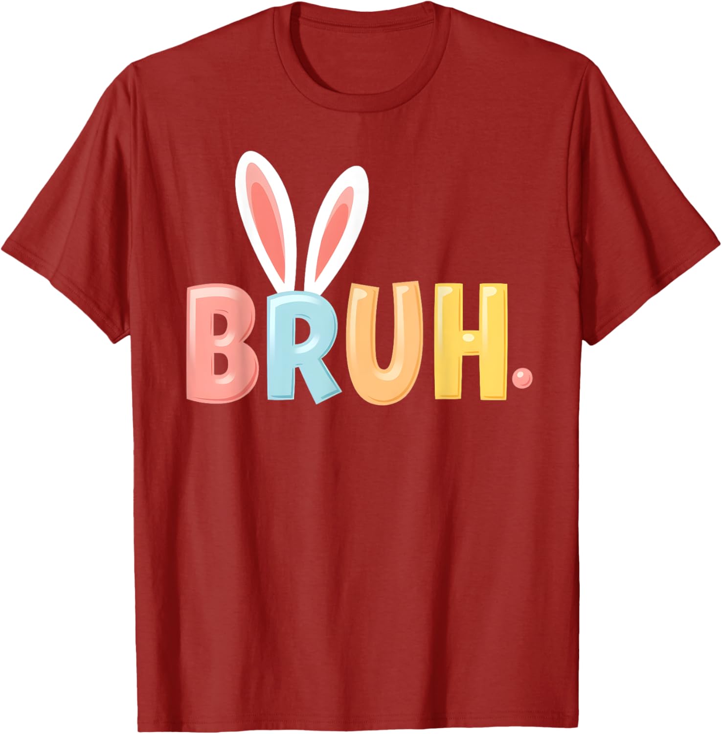 Bruh Funny Meme Easter Day Bunny Eggs Bro Teens Boys Kids T-Shirt