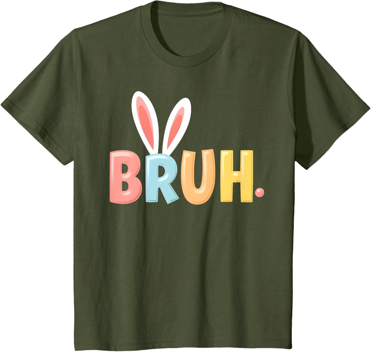 Bruh Funny Meme Easter Day Bunny Eggs Bro Teens Boys Kids T-Shirt