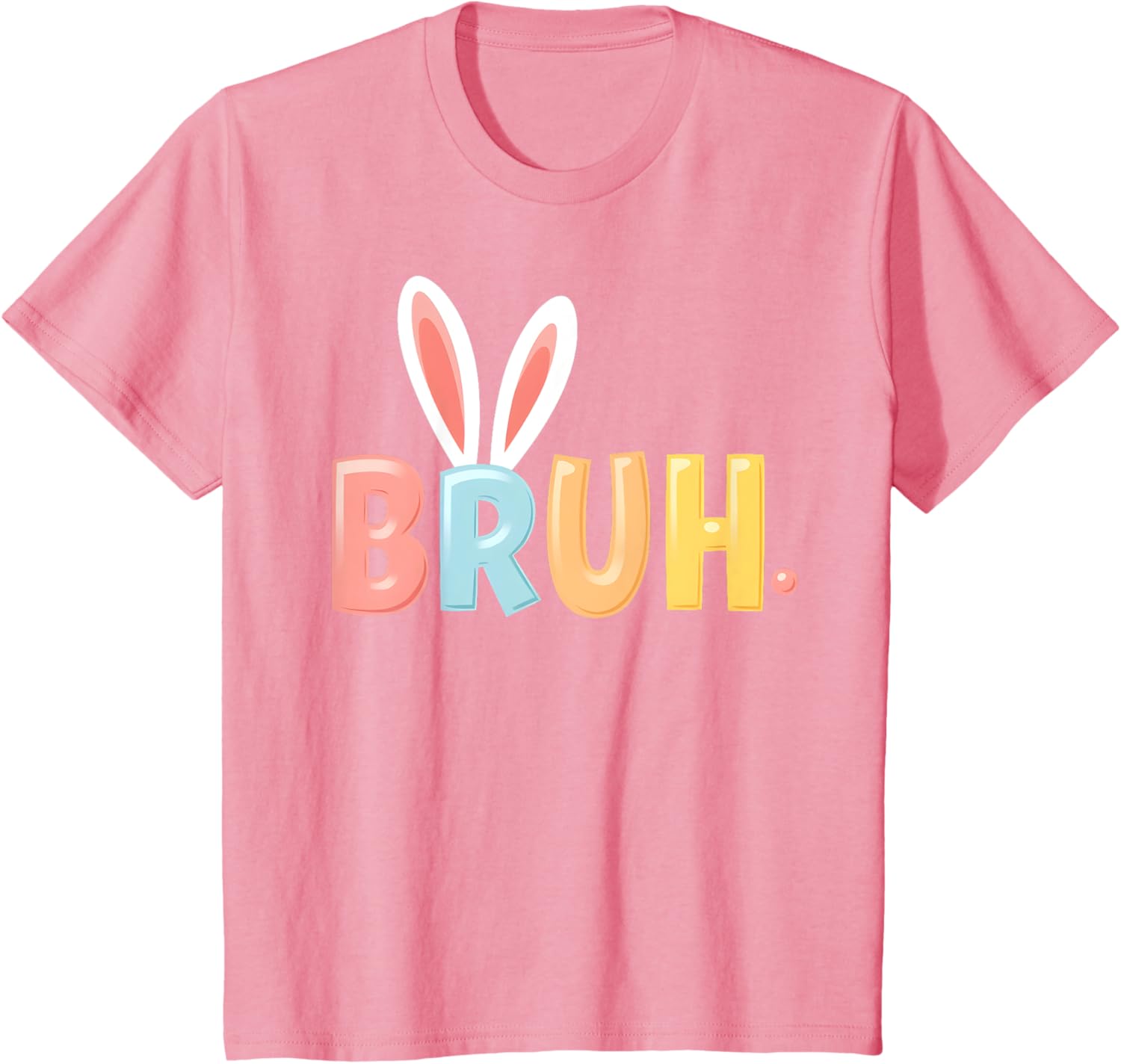 Bruh Funny Meme Easter Day Bunny Eggs Bro Teens Boys Kids T-Shirt