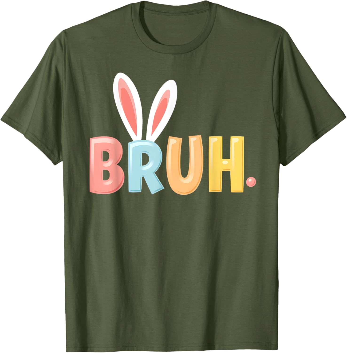 Bruh Funny Meme Easter Day Bunny Eggs Bro Teens Boys Kids T-Shirt