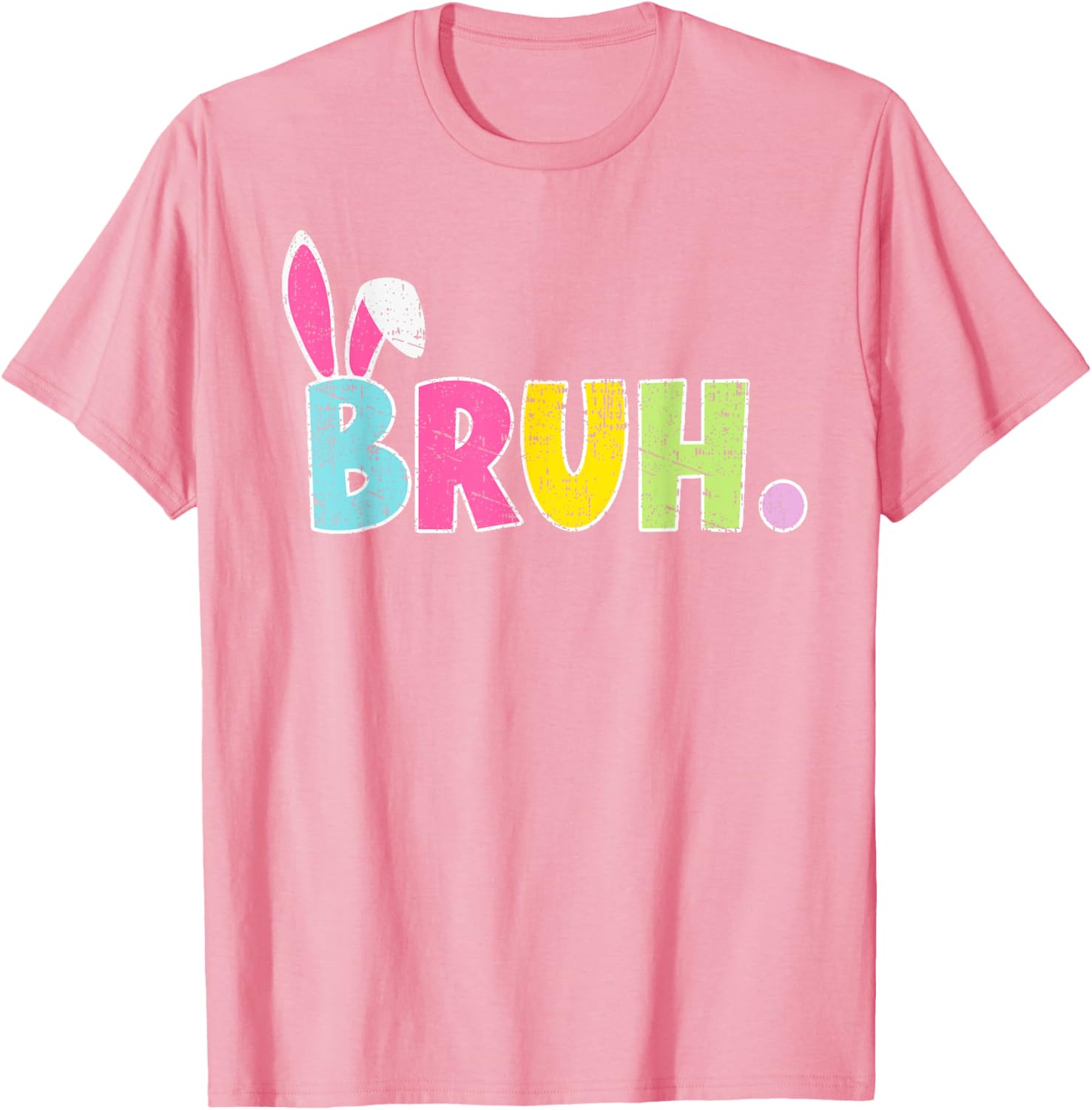 Bruh Happy Easter Bunny Spring Hunt Eggs Rabbit Funny Retro T-Shirt