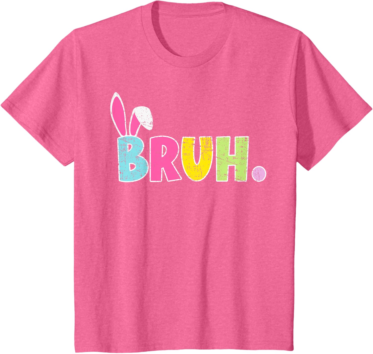 Bruh Happy Easter Bunny Spring Hunt Eggs Rabbit Funny Retro T-Shirt