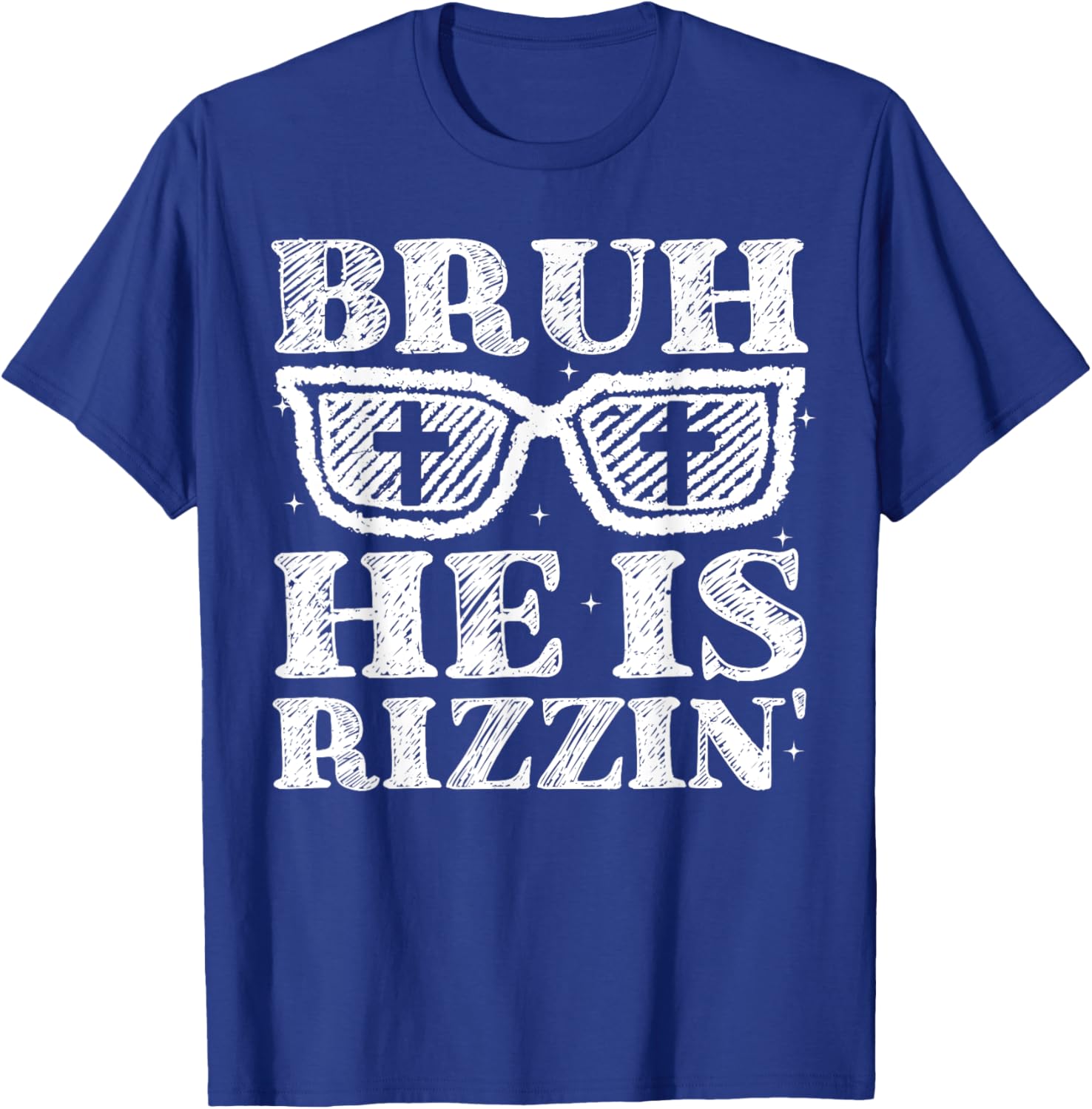 Bruh He Is Rizzin' Bro Greeting Teens Boys Easter Day T-Shirt