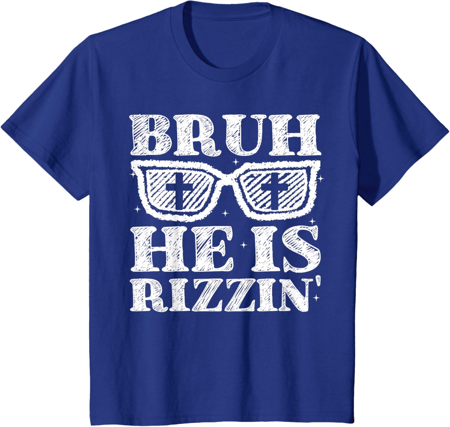 Bruh He Is Rizzin' Bro Greeting Teens Boys Easter Day T-Shirt