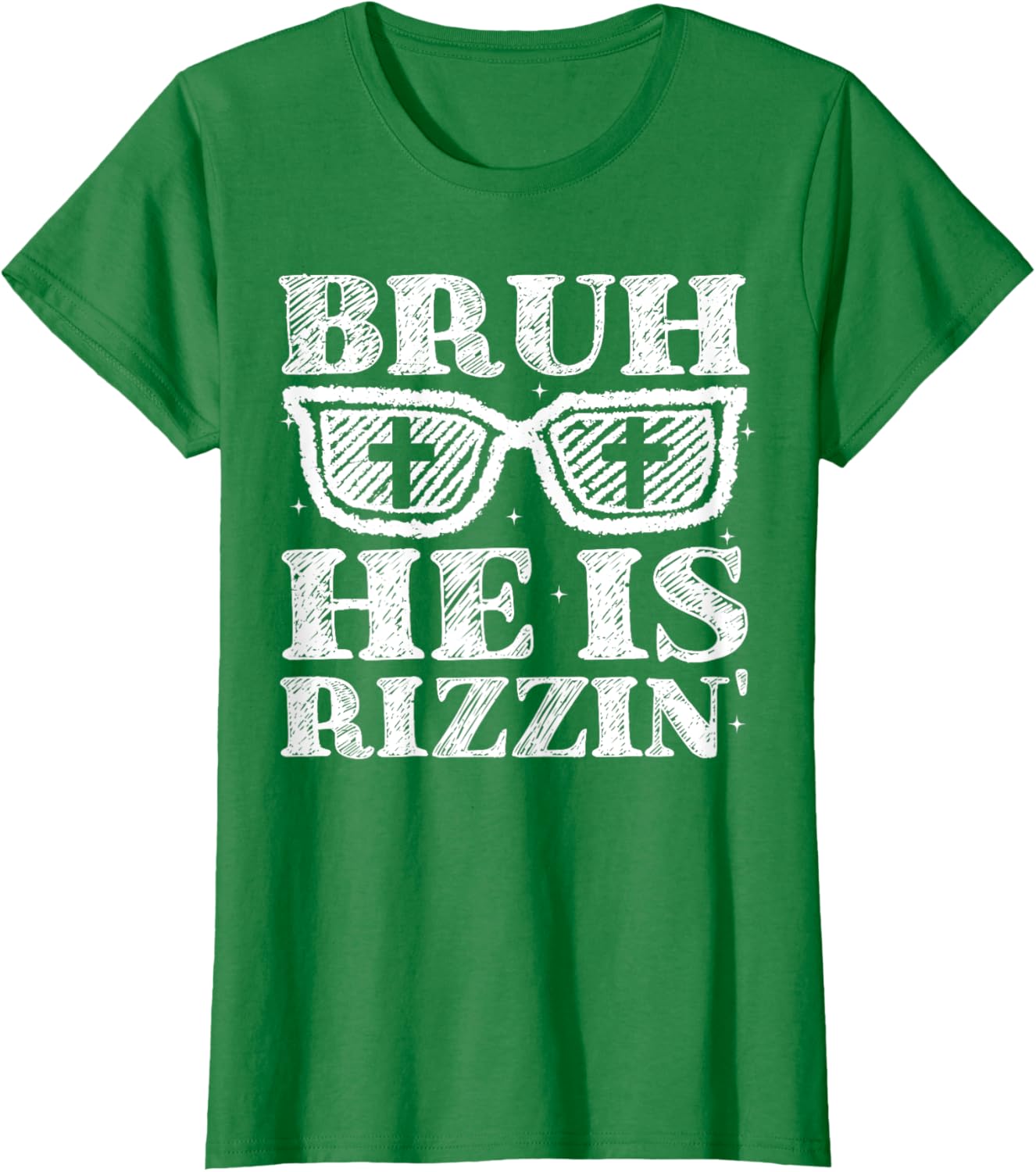 Bruh He Is Rizzin' Bro Greeting Teens Boys Easter Day T-Shirt