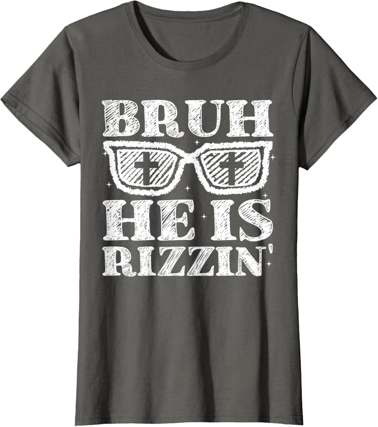 Bruh He Is Rizzin' Bro Greeting Teens Boys Easter Day T-Shirt