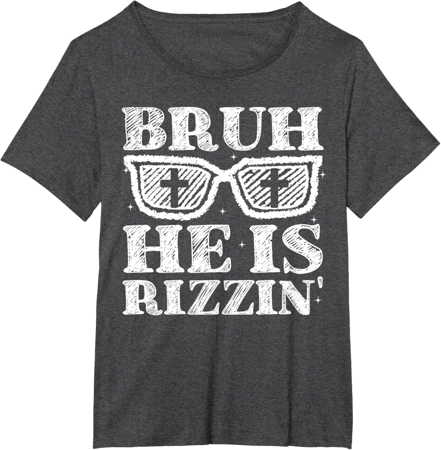 Bruh He Is Rizzin' Bro Greeting Teens Boys Easter Day T-Shirt